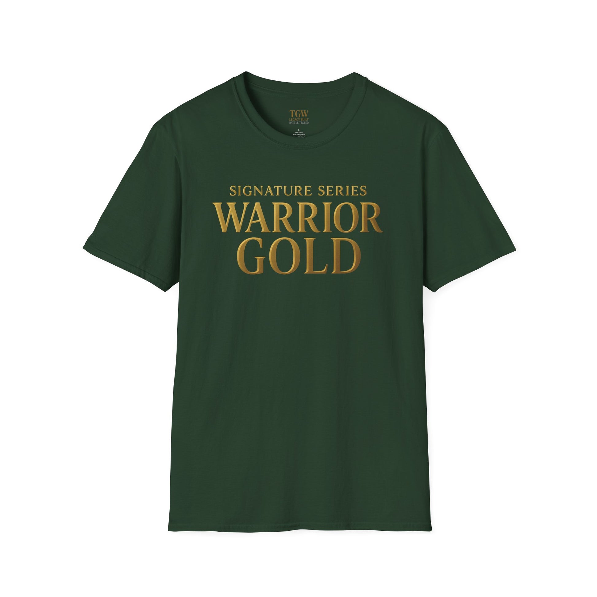 Warrior Gold Unisex Softstyle T-Shirt, Comfortable Tee, Motivational Apparel, Gift for Warriors, Casual Wear, Affirmation Shirt