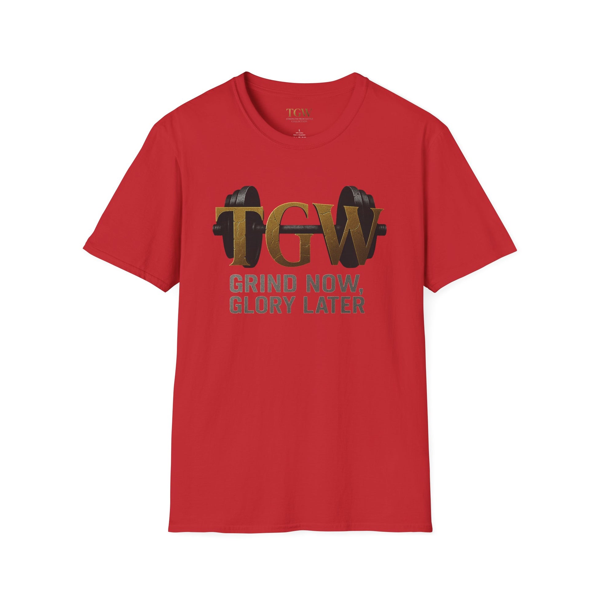 Gym Motivation T-Shirt | "Grind Now, Glory Later" | Fitness Tee, Workout Shirt, Athletic Apparel, Gift for Gym Lovers