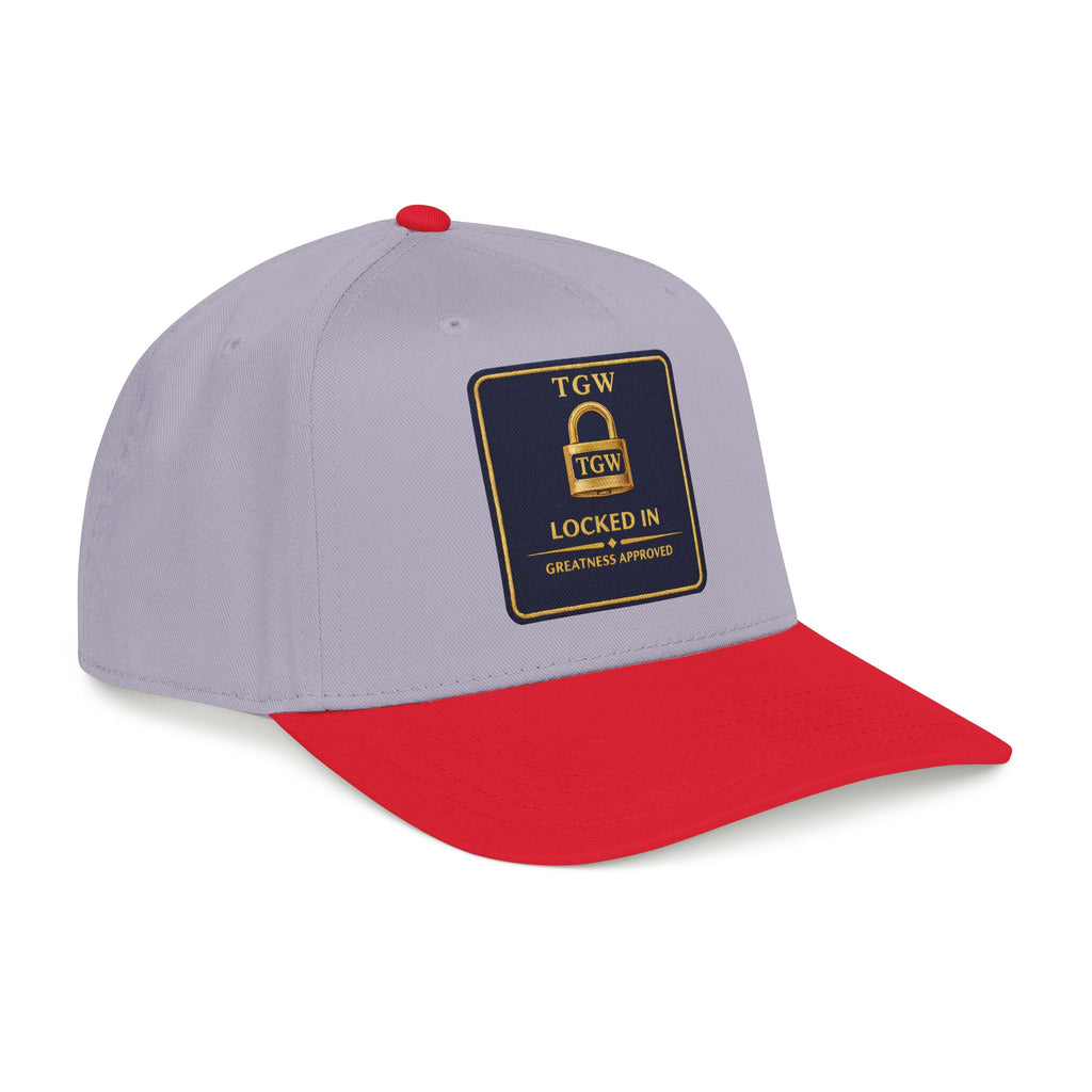 TGW “LOCKED IN” — Greatness Approved   Mid Profile Baseball Cap