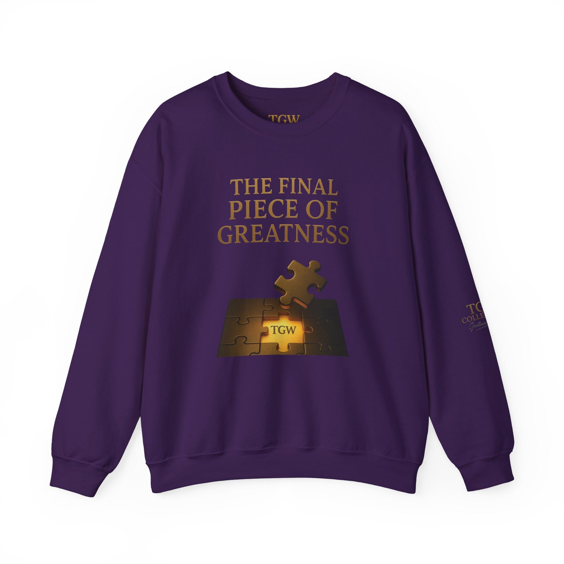 Puzzle Piece Inspirational Sweatshirt, Motivational Crewneck, Gift for Dreamers, Casual Wear, Perfect for Celebrations