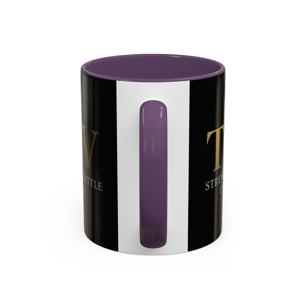 Empowering Accent Coffee Mug - Strength from Battle Collection, Motivational Gift, Coffee Cup, Inspirational Mug, Tea Gift Idea