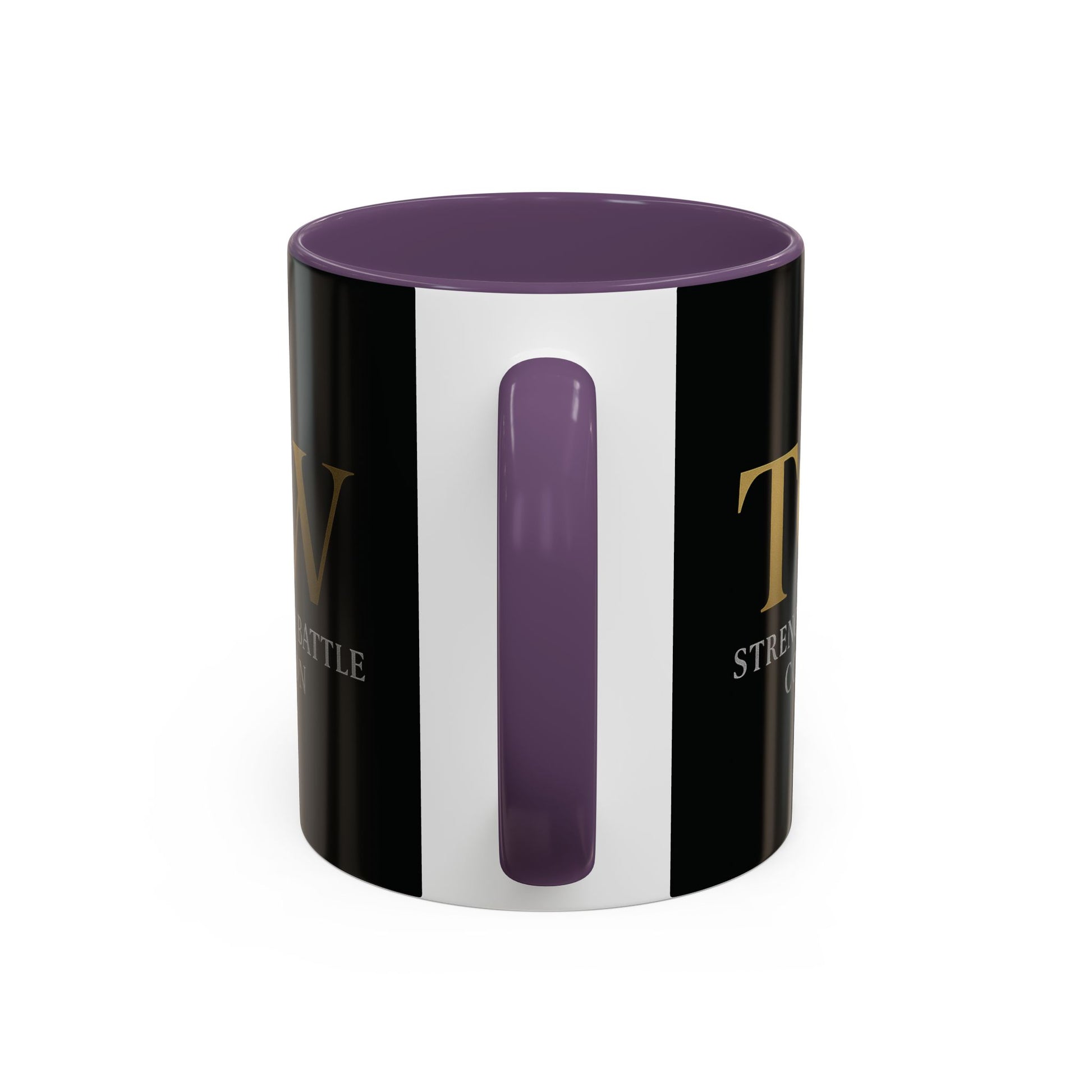 Empowering Accent Coffee Mug - Strength from Battle Collection, Motivational Gift, Coffee Cup, Inspirational Mug, Tea Gift Idea