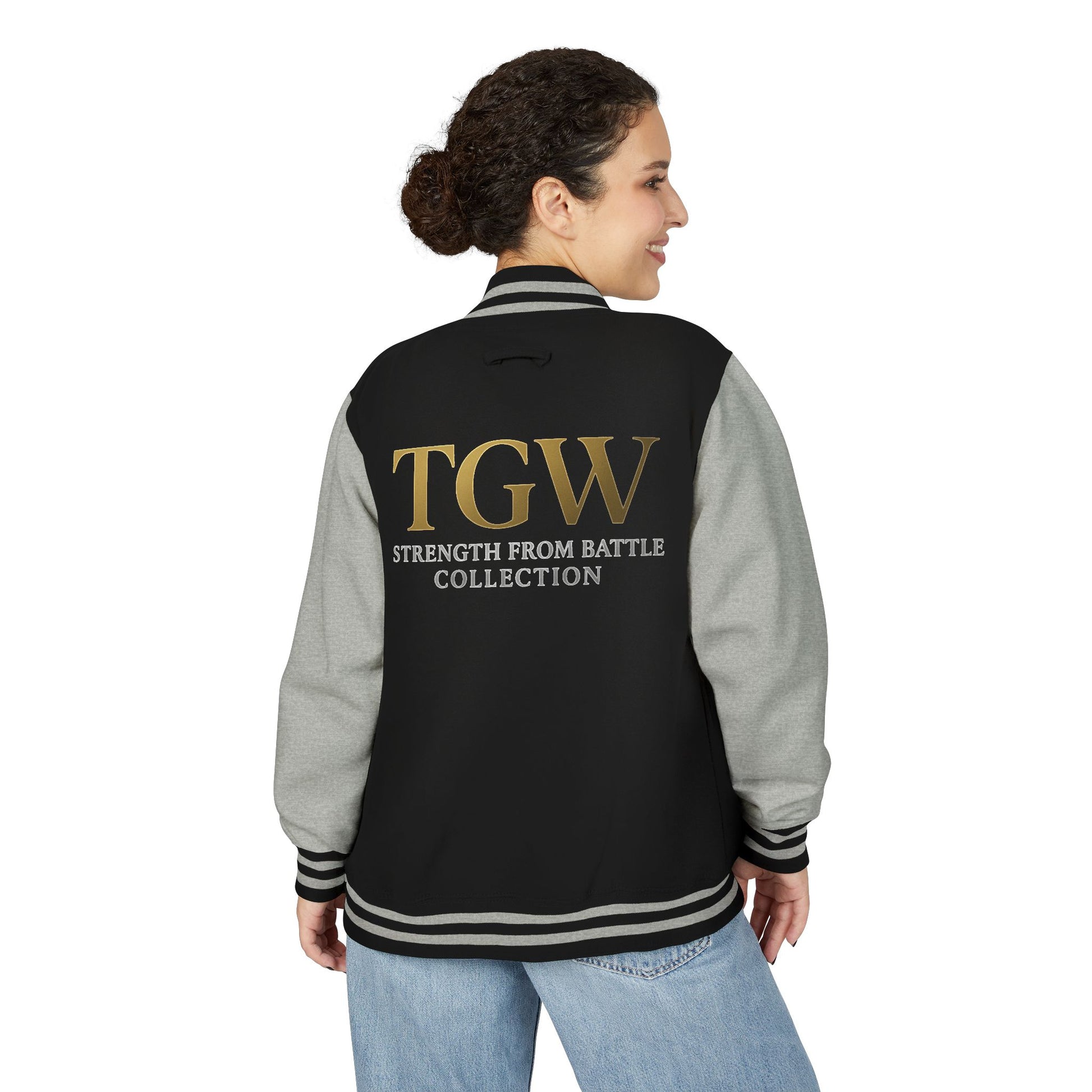 Women Heavyweight Letterman Jacket - Vintage Style Varsity Jacket for Everyday Wear, Sports Events, Graduation, Casual Outings, Team Spirit