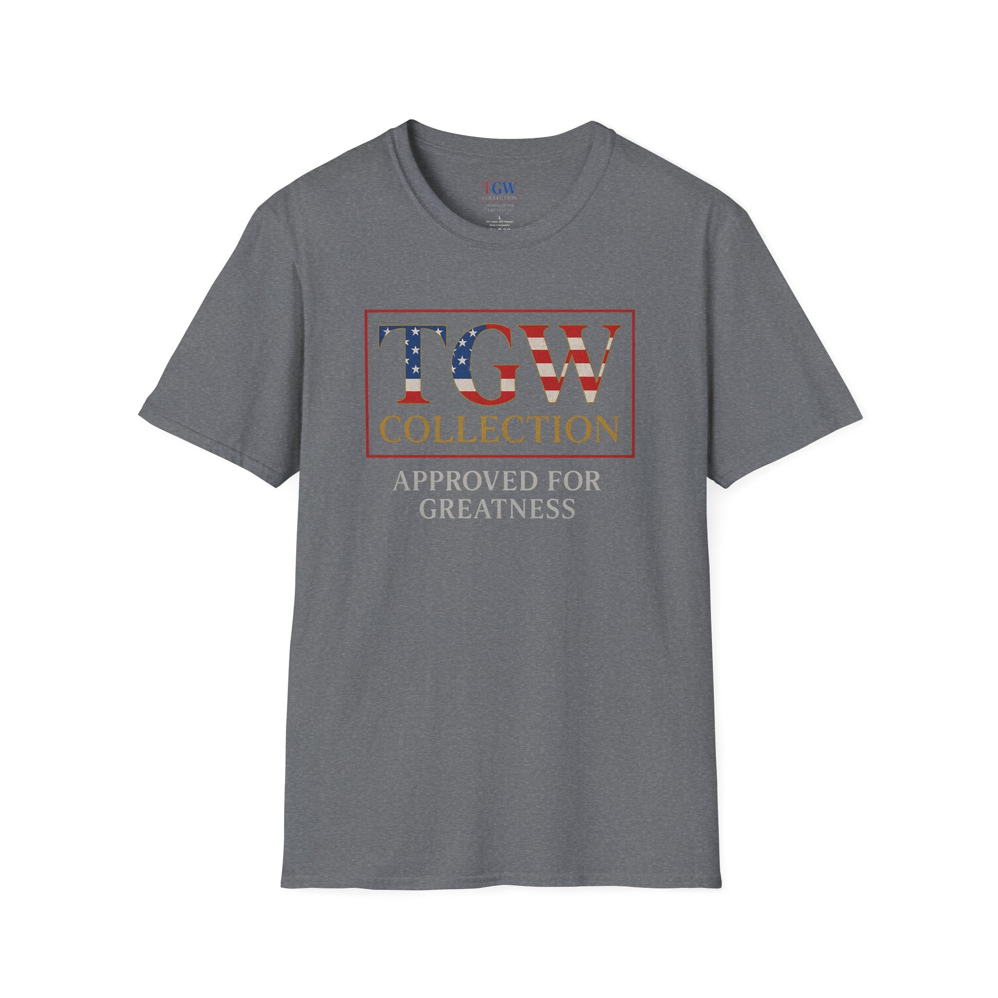 Soft style T-Shirt: TGW Collection, Approved for Greatness - Comfortable Apparel for Everyday, Gifts for Friends, USA Pride