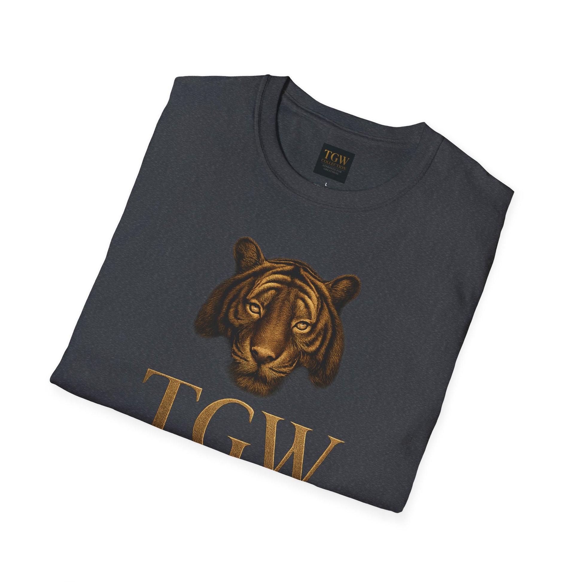 Tiger Head Softstyle T-Shirt | Casual Wear, Wild Animal Tee, Fashion Statement, Unique Design