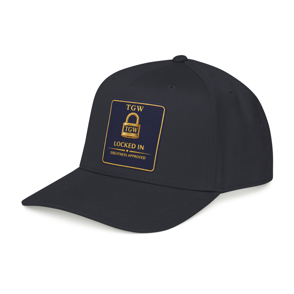 TGW “LOCKED IN” — Greatness Approved   Mid Profile Baseball Cap