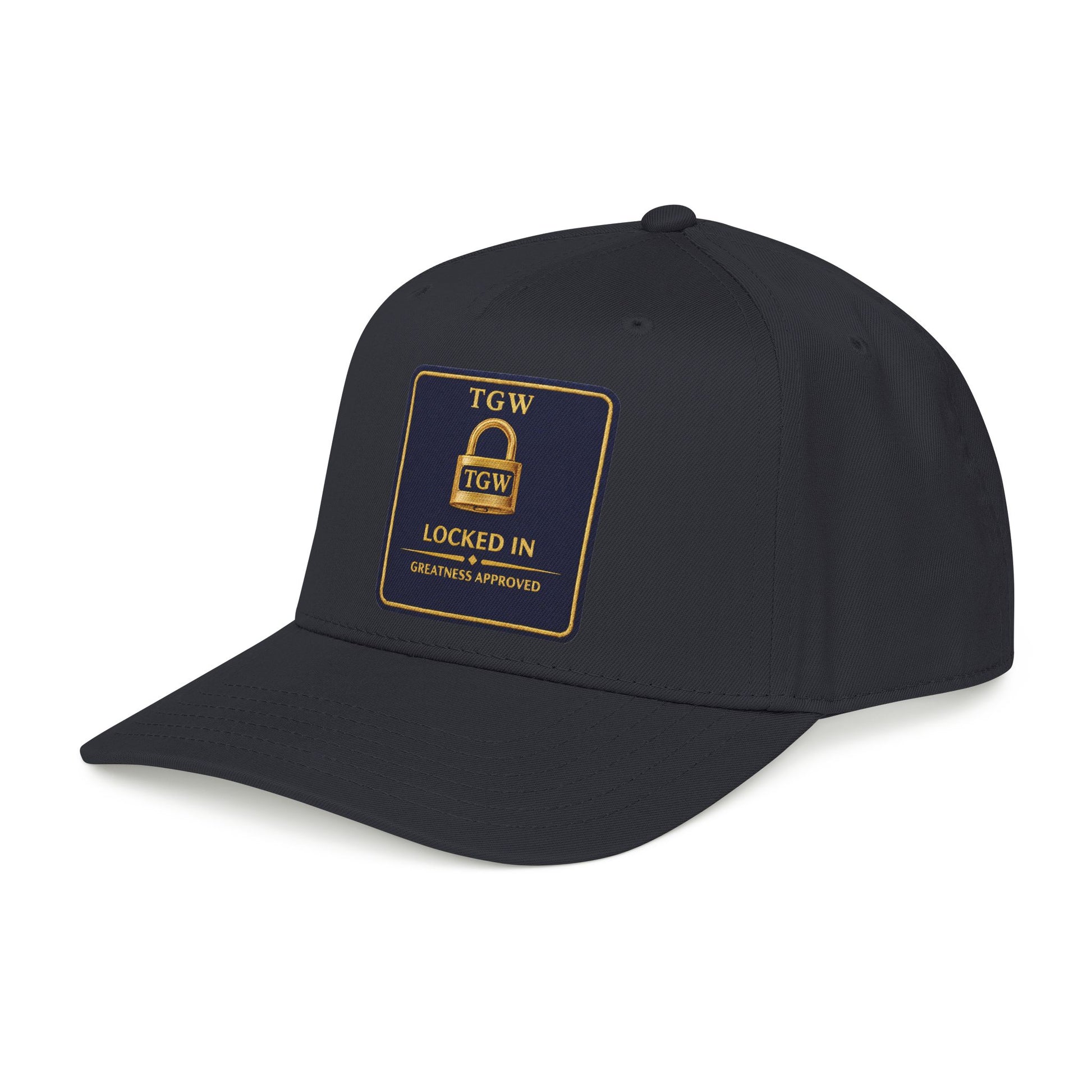 TGW “LOCKED IN” — Greatness Approved   Mid Profile Baseball Cap