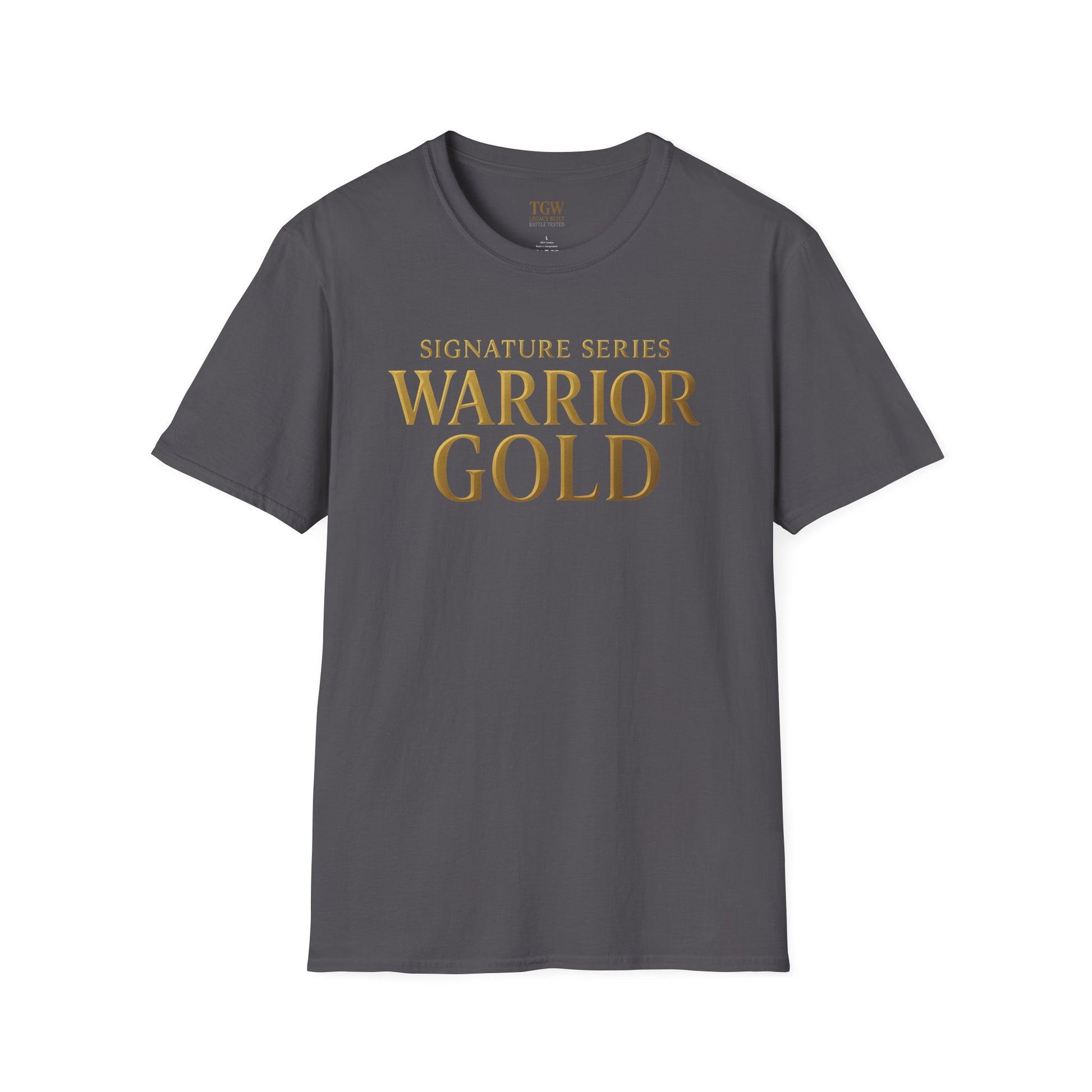 Warrior Gold Unisex Softstyle T-Shirt, Comfortable Tee, Motivational Apparel, Gift for Warriors, Casual Wear, Affirmation Shirt