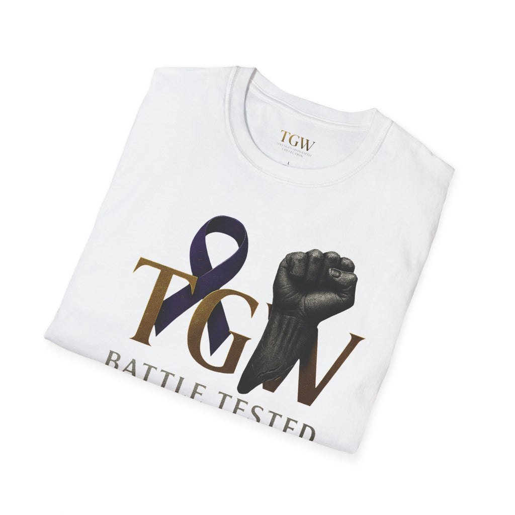 Men Empowerment Graphic Tee - Soft style T-Shirt, Battle Tested Shirt, Motivational Gift, Activism Apparel, Everyday Wear, Gift for Heroes