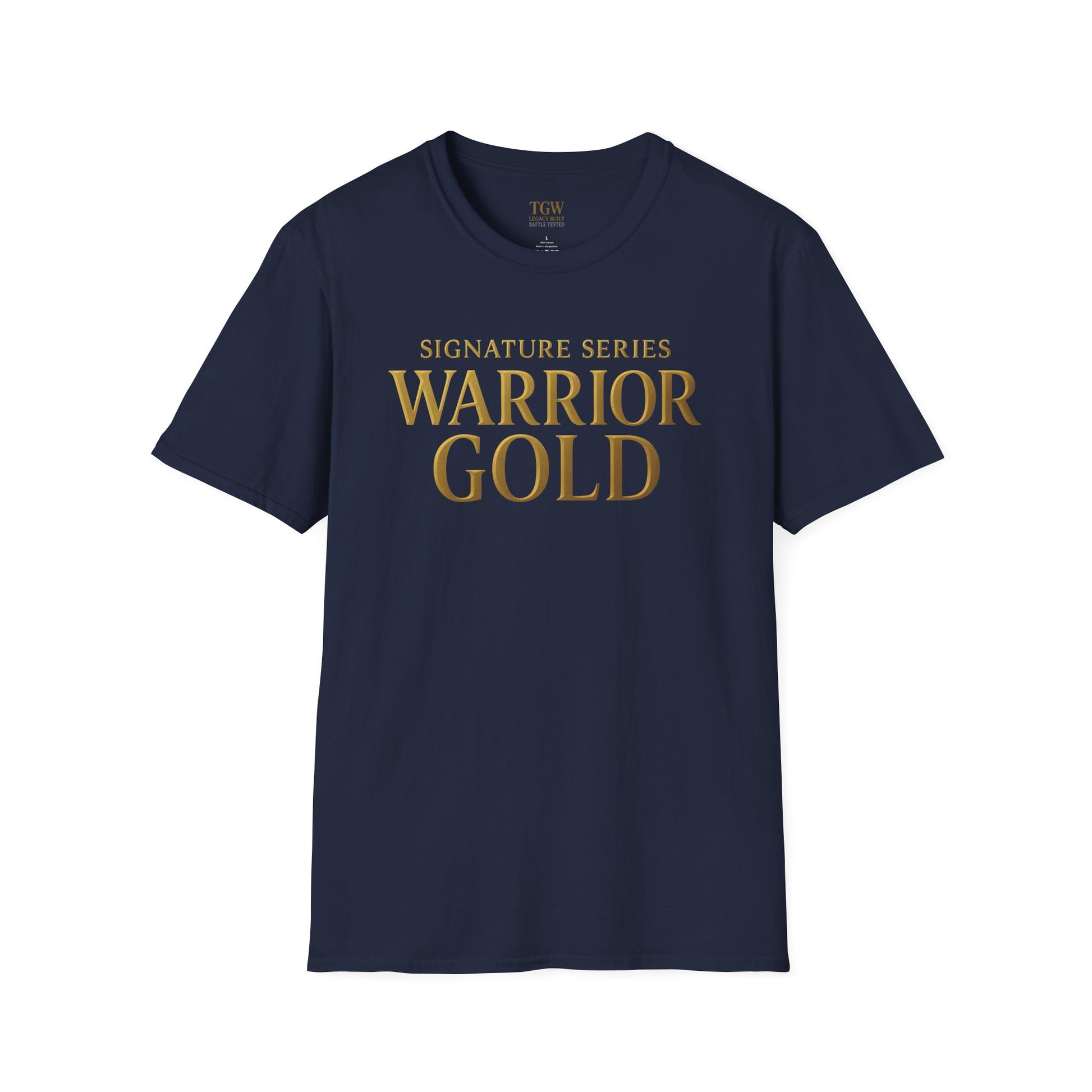 Warrior Gold Unisex Softstyle T-Shirt, Comfortable Tee, Motivational Apparel, Gift for Warriors, Casual Wear, Affirmation Shirt