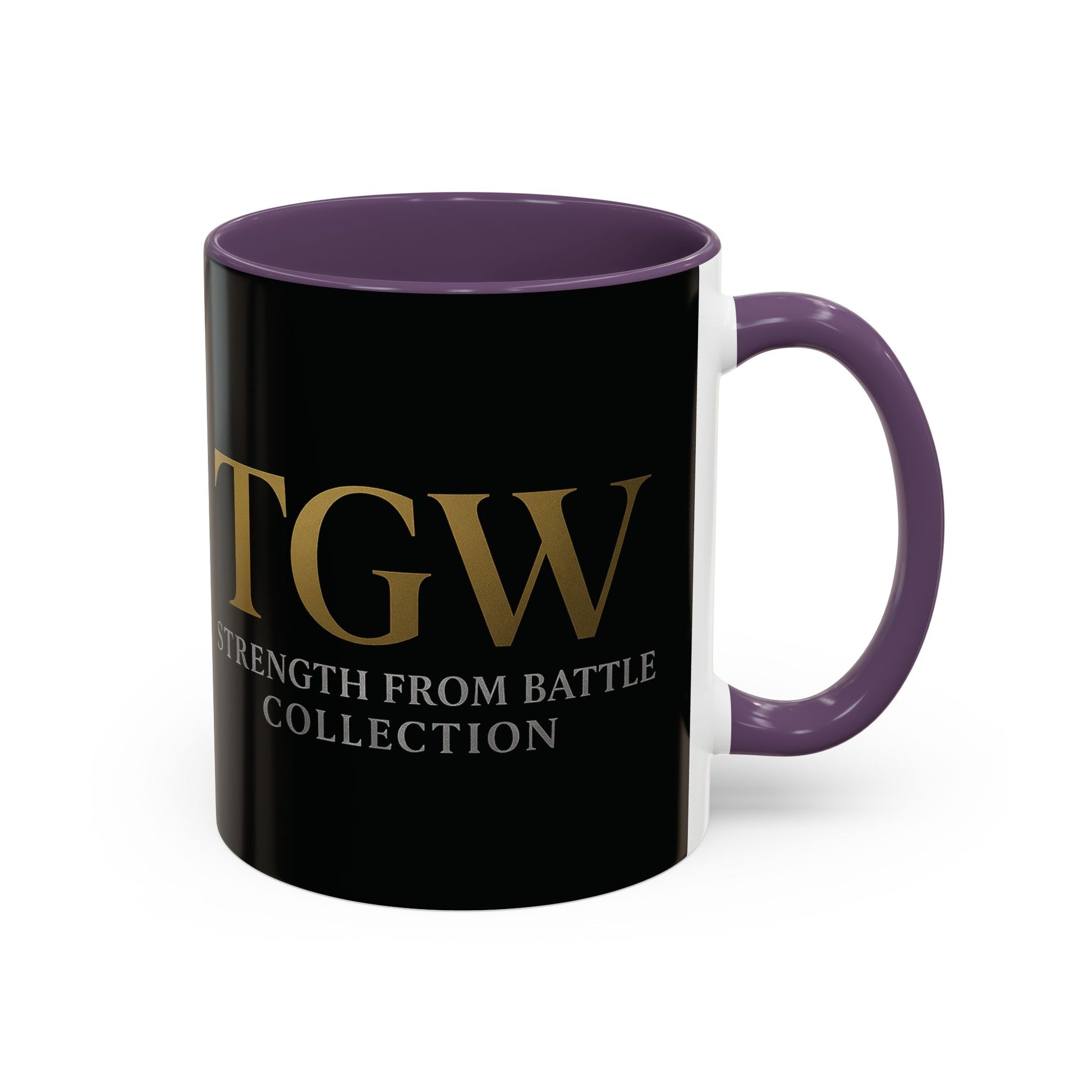Empowering Accent Coffee Mug - Strength from Battle Collection, Motivational Gift, Coffee Cup, Inspirational Mug, Tea Gift Idea