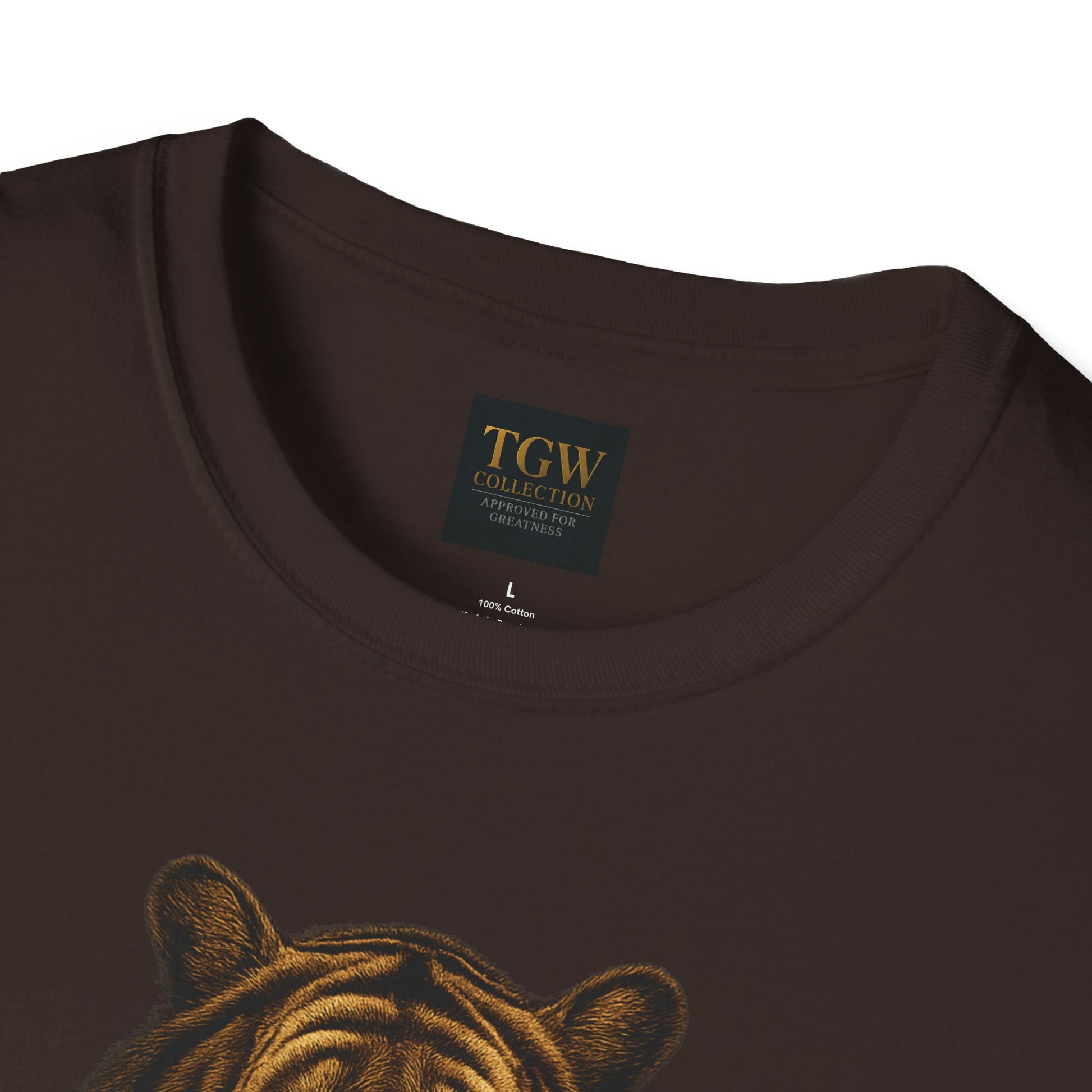 Tiger Head Softstyle T-Shirt | Casual Wear, Wild Animal Tee, Fashion Statement, Unique Design