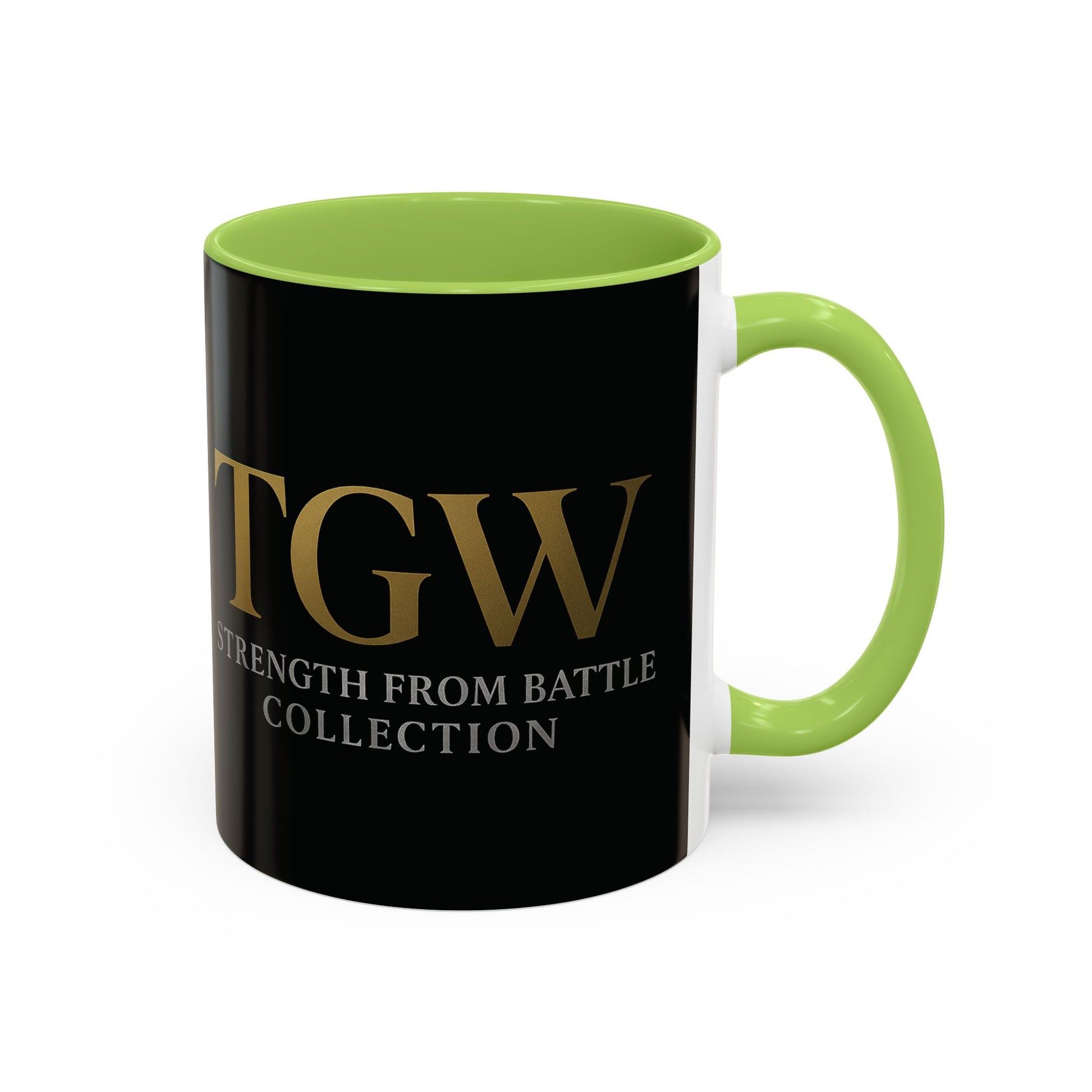 Empowering Accent Coffee Mug - Strength from Battle Collection, Motivational Gift, Coffee Cup, Inspirational Mug, Tea Gift Idea