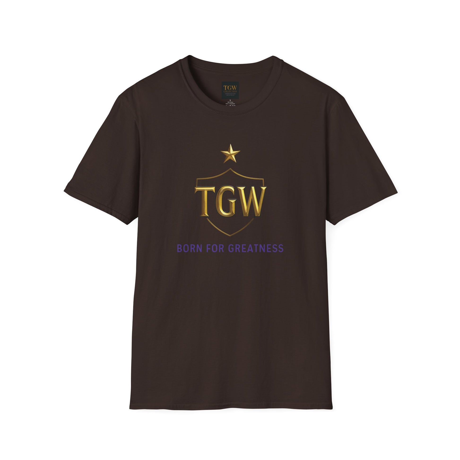 Softstyle T-Shirt - TGW 'Born for Greatness' Tee, Motivational Gift, Casual Wear, Inspirational Apparel, Achievement