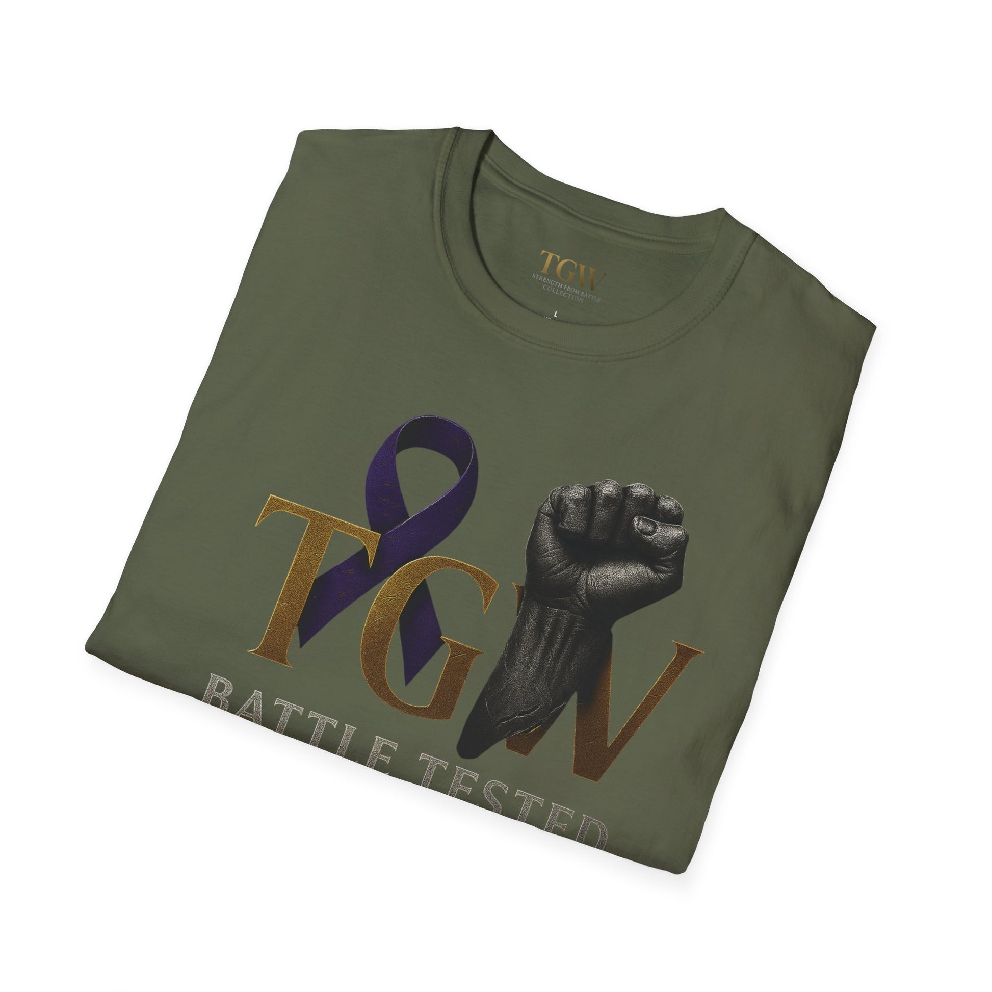 Men Empowerment Graphic Tee - Soft style T-Shirt, Battle Tested Shirt, Motivational Gift, Activism Apparel, Everyday Wear, Gift for Heroes