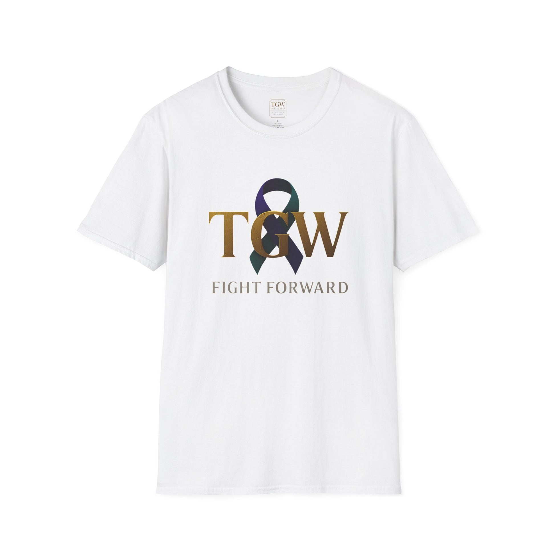 Inspirational T-Shirt, Fight Forward Awareness Tee, Supportive Gift, Casual Wear, Motivational Apparel