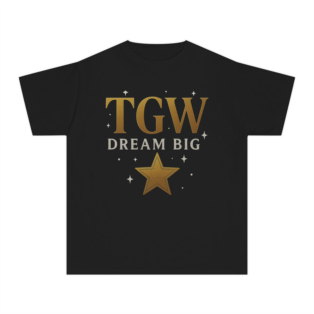 Dream Big Youth Tee - Inspirational T-Shirt for Kids, Motivational Shirt, Casual Wear, Birthday Gift, Encouragement Top
