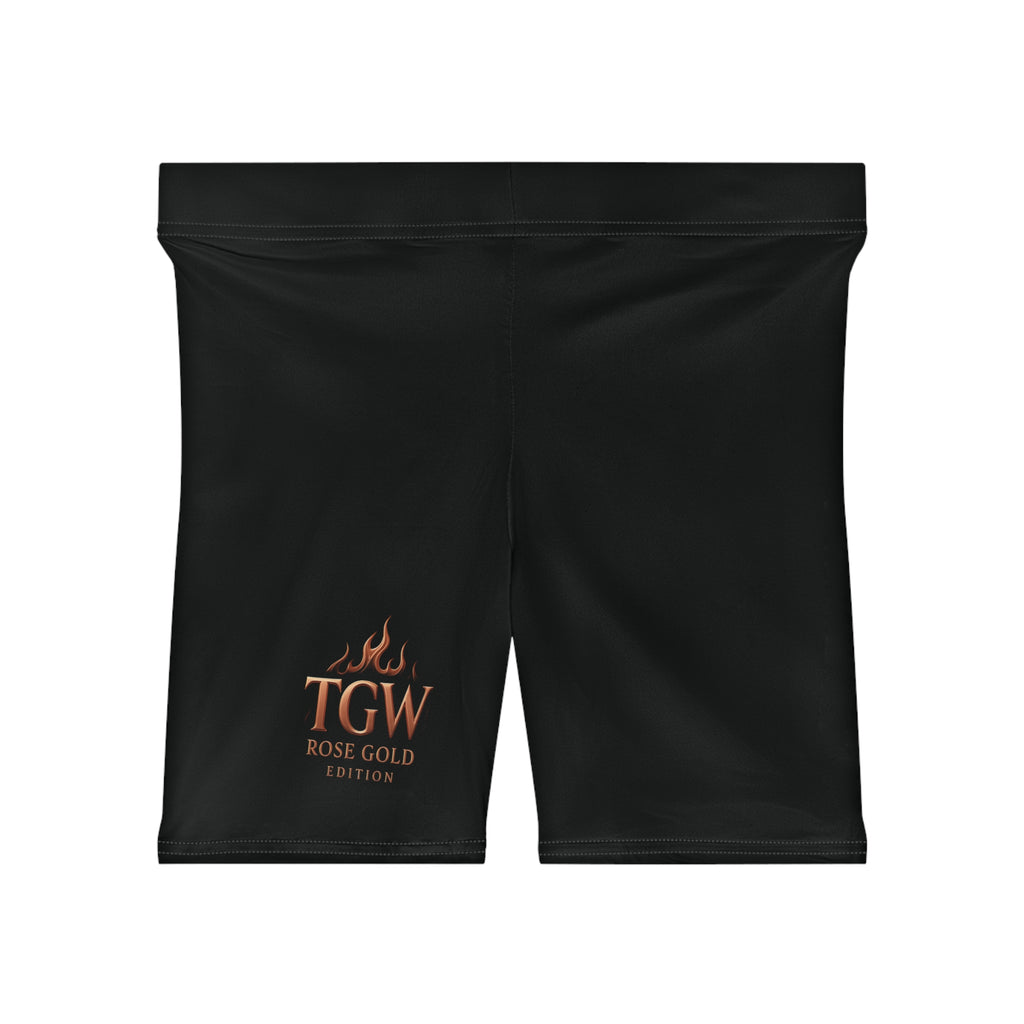 TGW Rose Gold Flame Logo Women's Biker Shorts