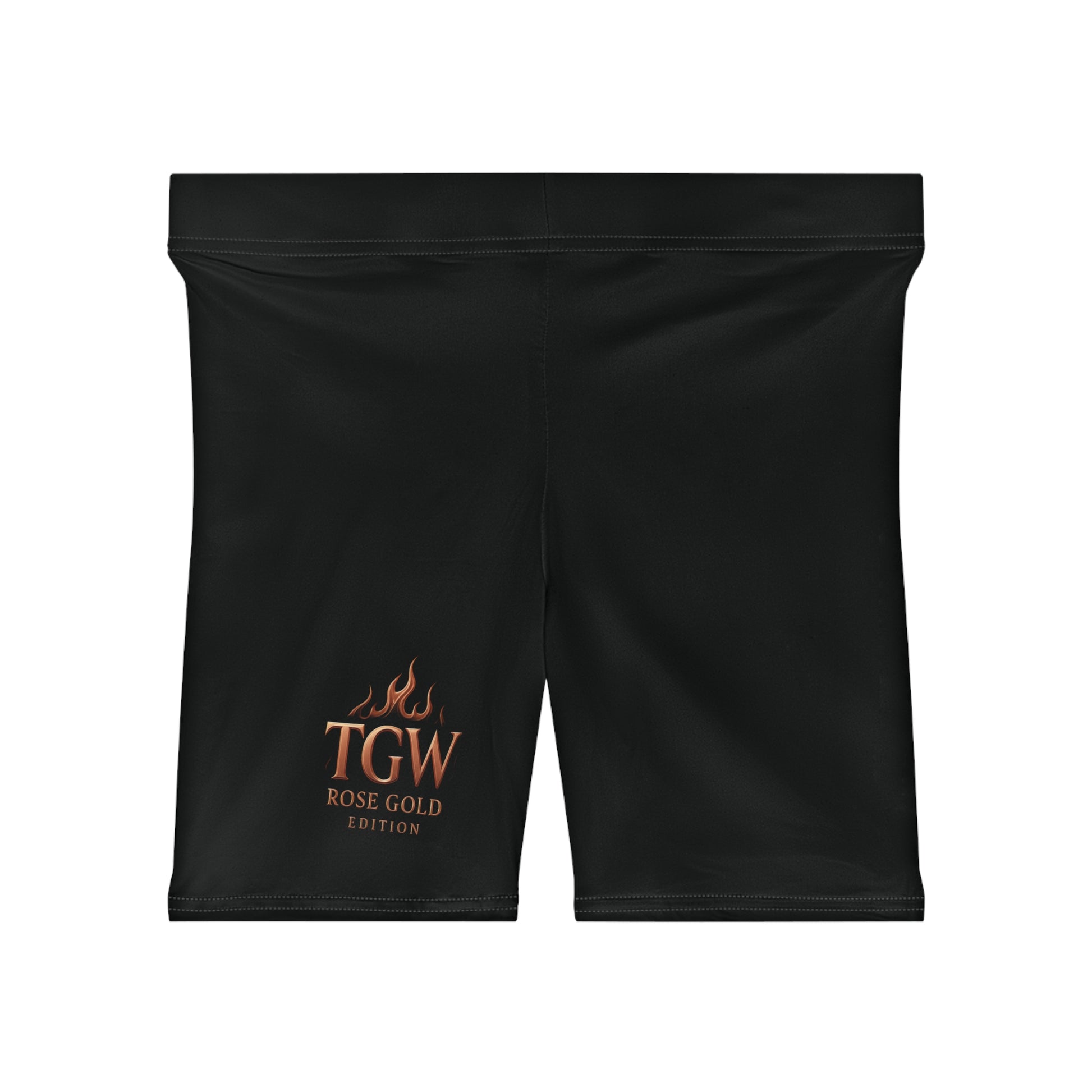 TGW Rose Gold Flame Logo Women's Biker Shorts