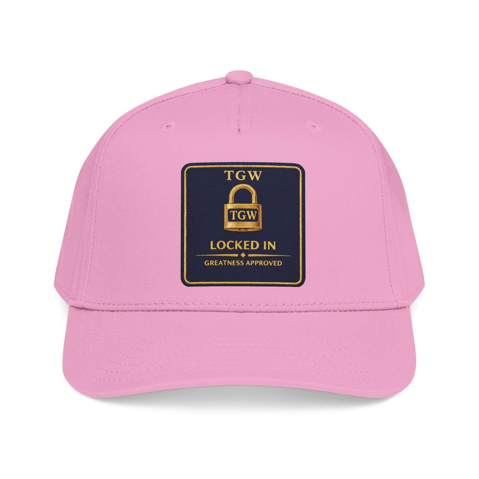 TGW “LOCKED IN” — Greatness Approved   Mid Profile Baseball Cap
