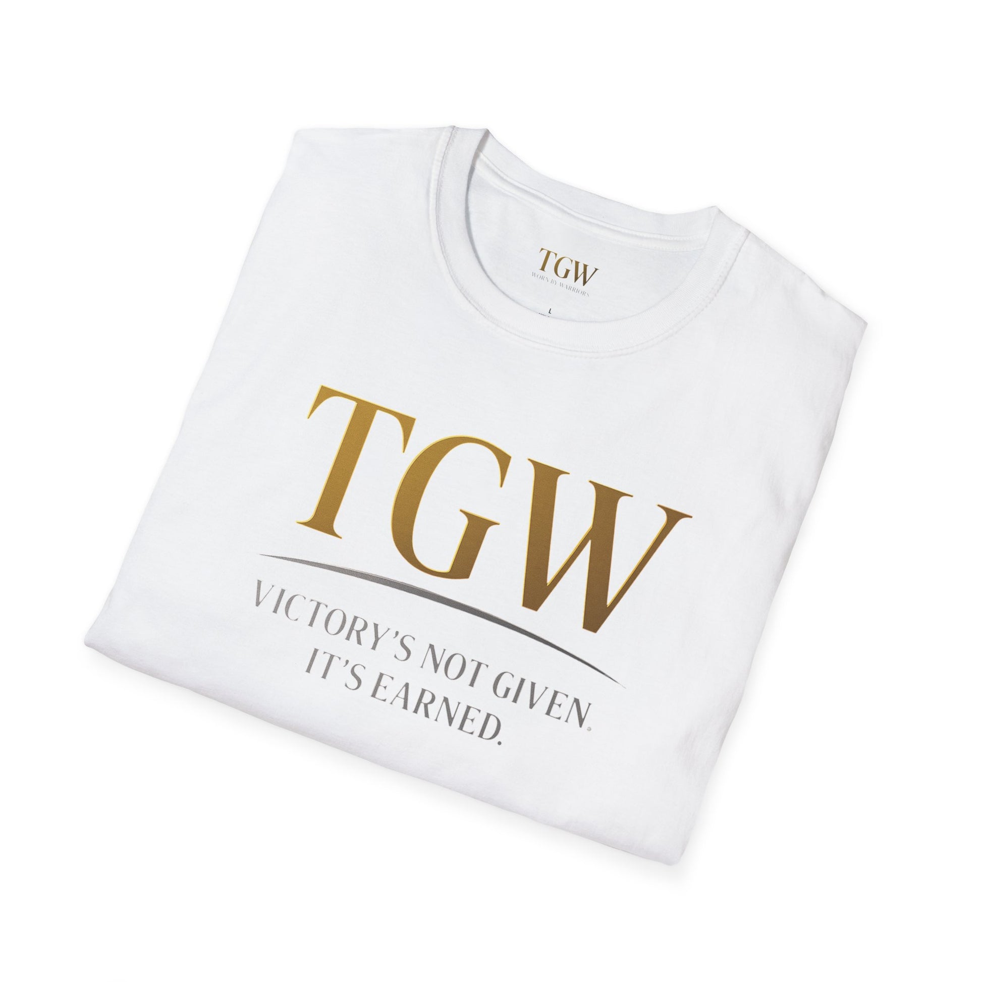 Victory Earned Unisex Softstyle T-Shirt | Motivational Tee, Inspirational Gift, Casual Wear, Empowering Apparel, Everyday Comfort