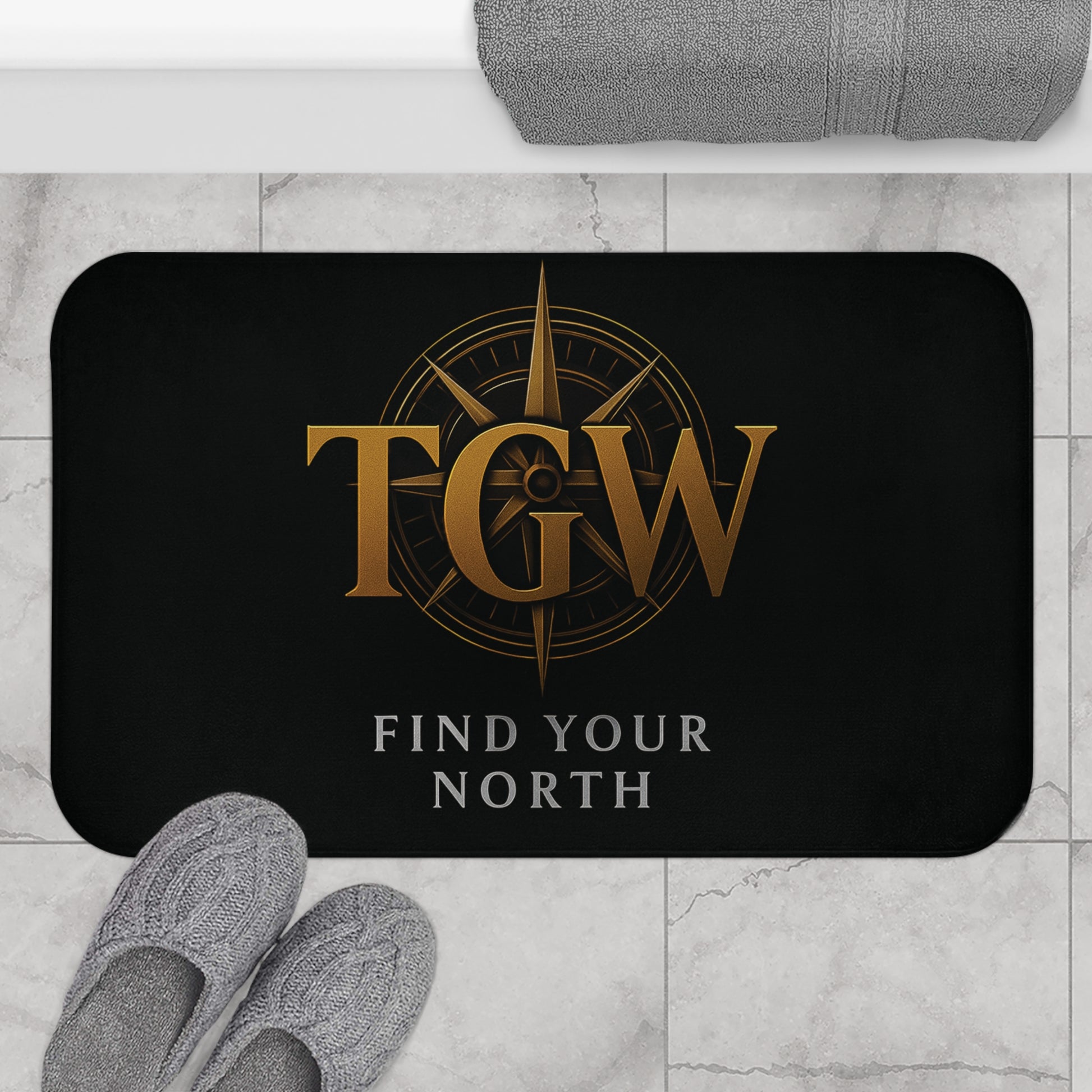 Find Your North Electrifying Bath Mat