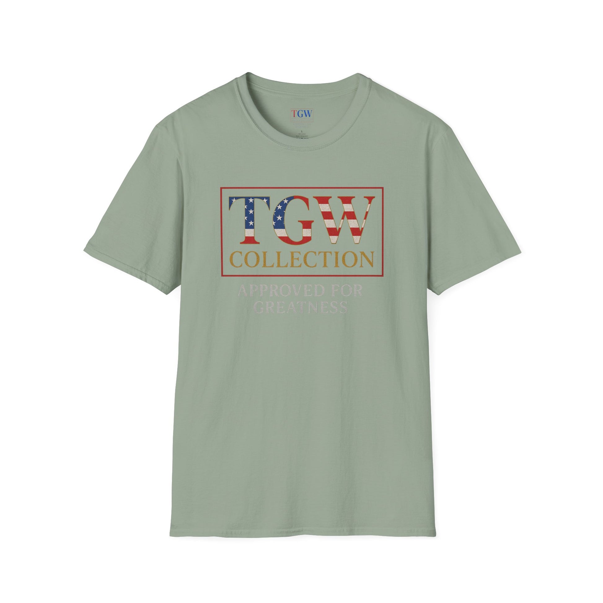 Soft style T-Shirt: TGW Collection, Approved for Greatness - Comfortable Apparel for Everyday, Gifts for Friends, USA Pride