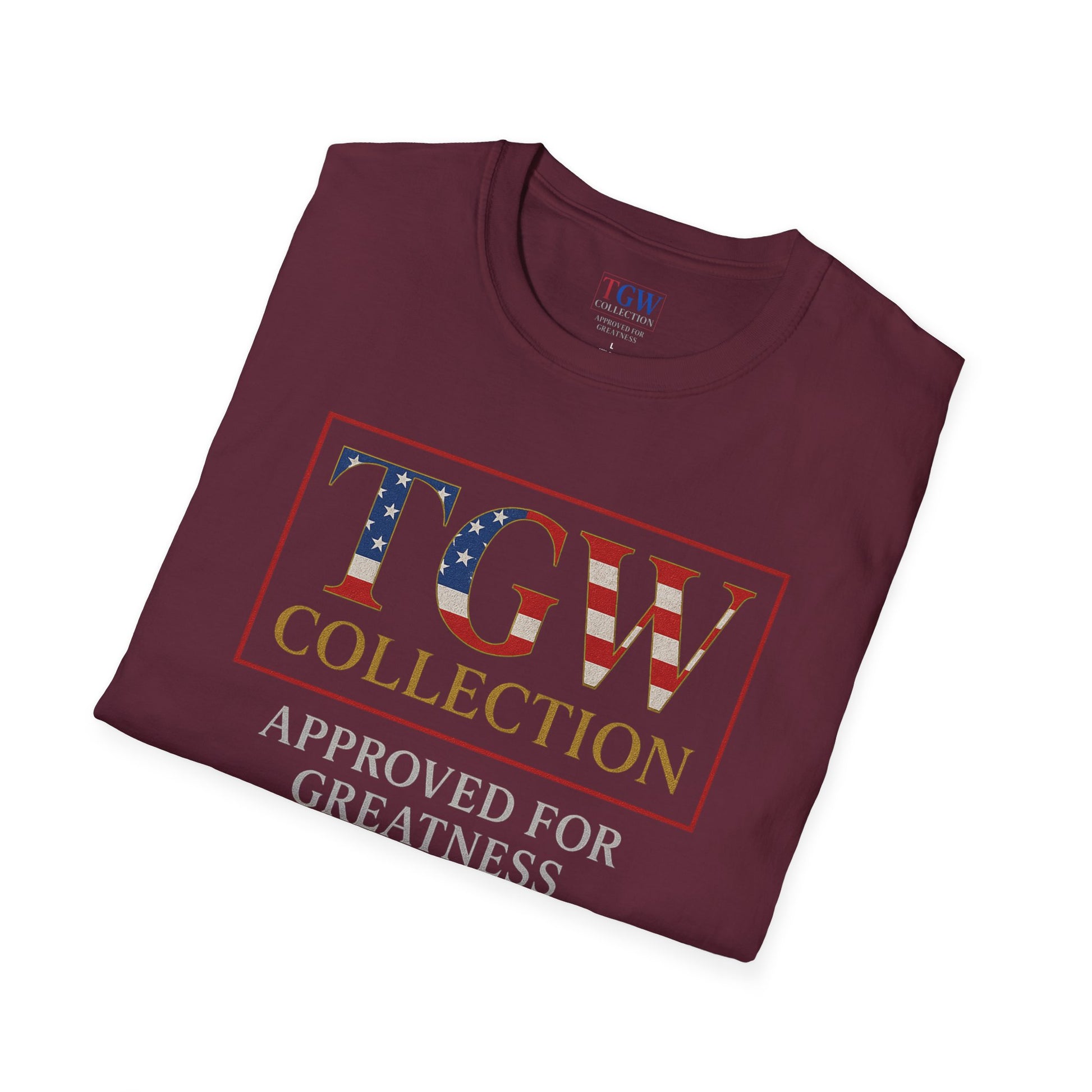 Soft style T-Shirt: TGW Collection, Approved for Greatness - Comfortable Apparel for Everyday, Gifts for Friends, USA Pride