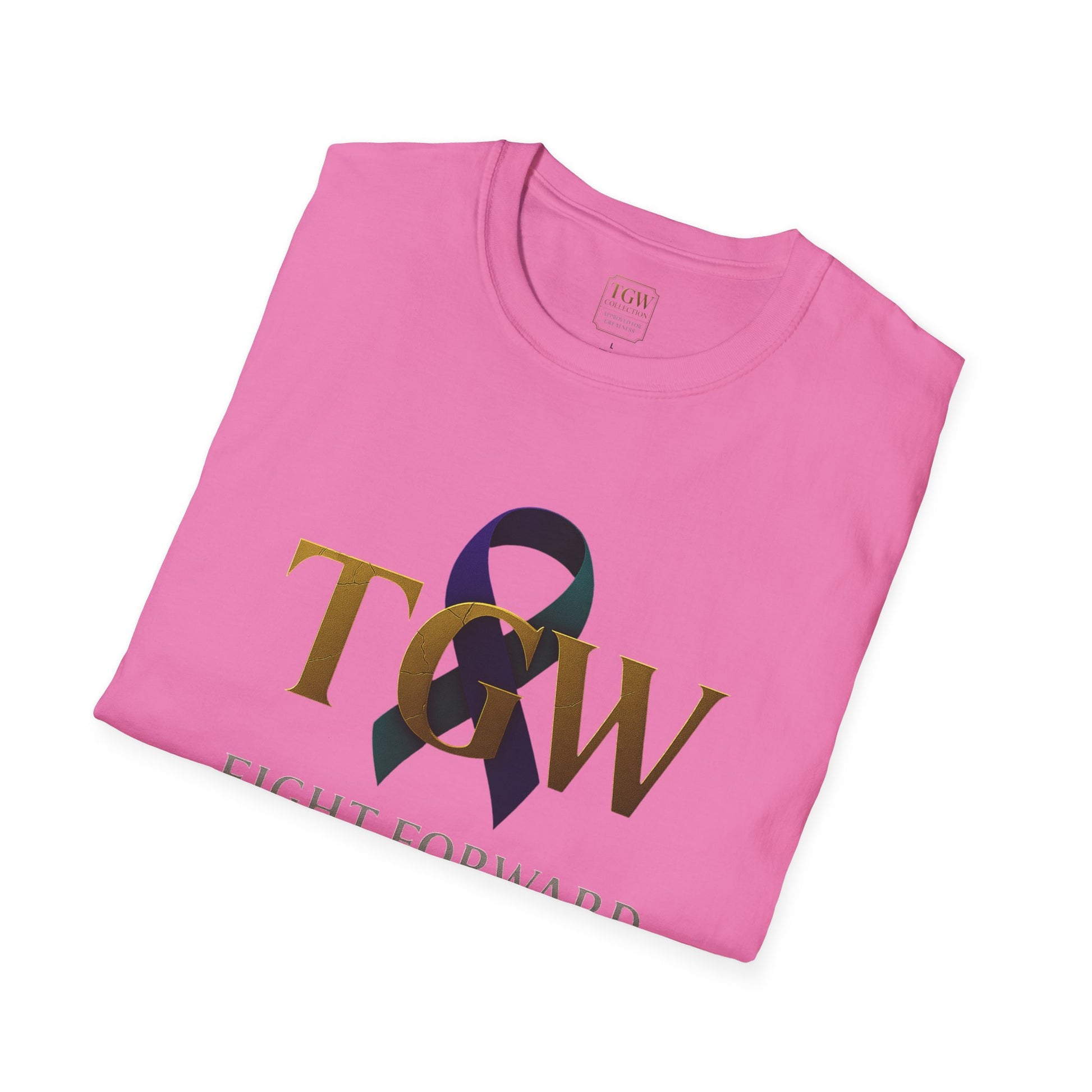 Inspirational T-Shirt, Fight Forward Awareness Tee, Supportive Gift, Casual Wear, Motivational Apparel