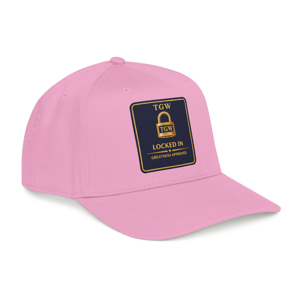 TGW “LOCKED IN” — Greatness Approved   Mid Profile Baseball Cap