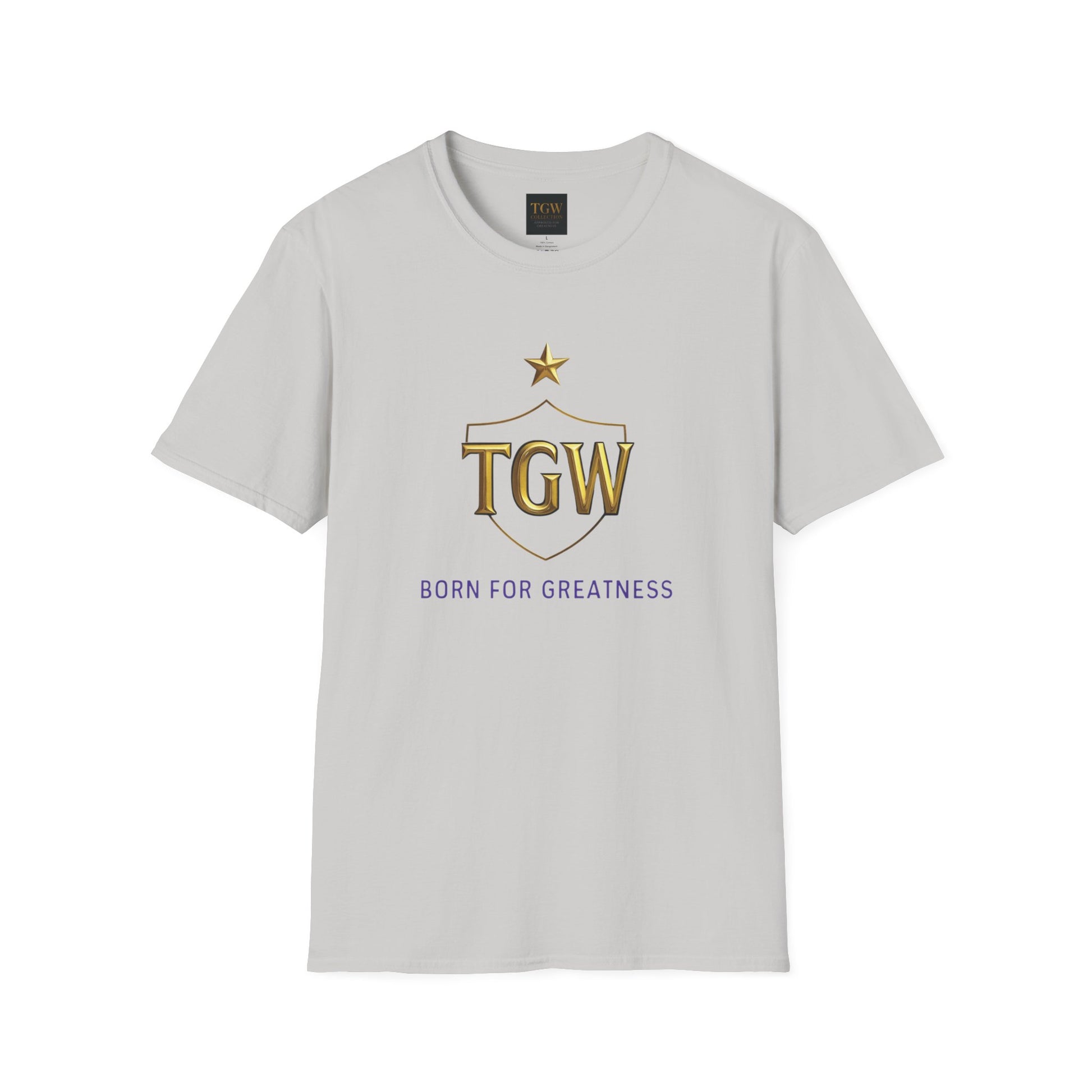 Softstyle T-Shirt - TGW 'Born for Greatness' Tee, Motivational Gift, Casual Wear, Inspirational Apparel, Achievement