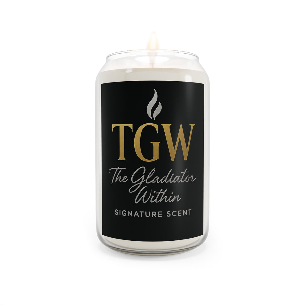 Signature Scented Candle - The Gladiator Within, Relaxing Home Decor, Gift for Him, Aromatherapy Candle, Unique Birthday Gift
