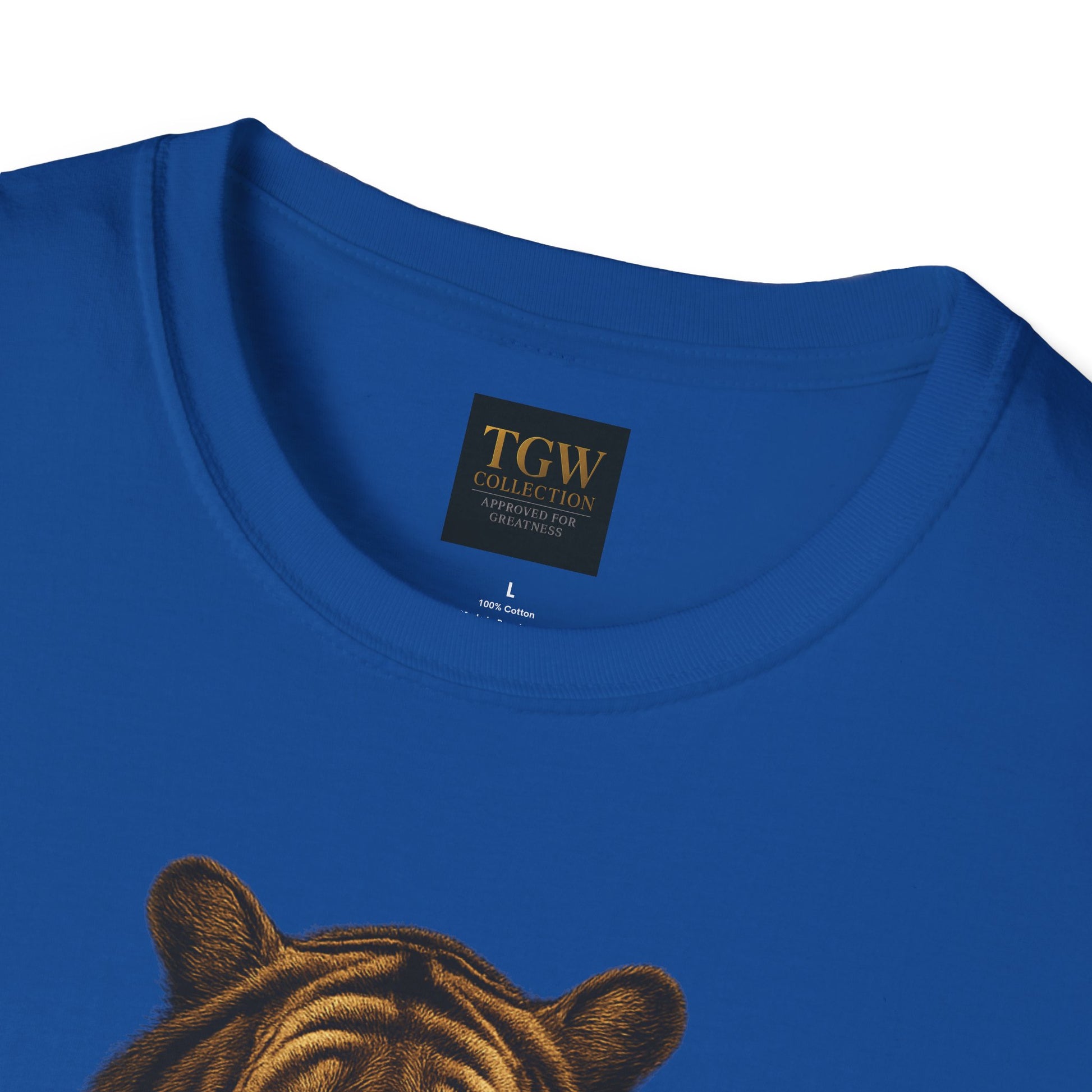 Tiger Head Softstyle T-Shirt | Casual Wear, Wild Animal Tee, Fashion Statement, Unique Design