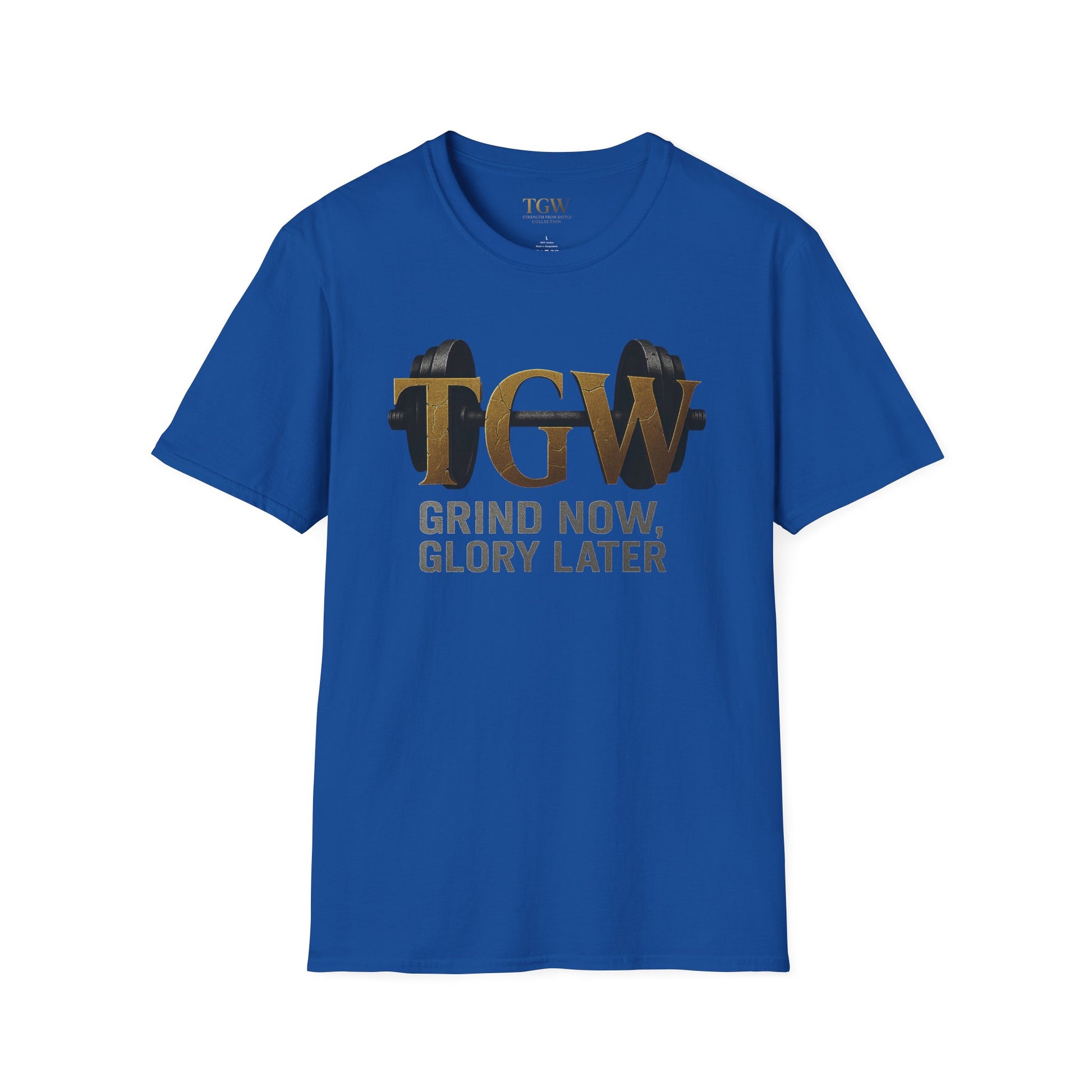 Gym Motivation T-Shirt | "Grind Now, Glory Later" | Fitness Tee, Workout Shirt, Athletic Apparel, Gift for Gym Lovers