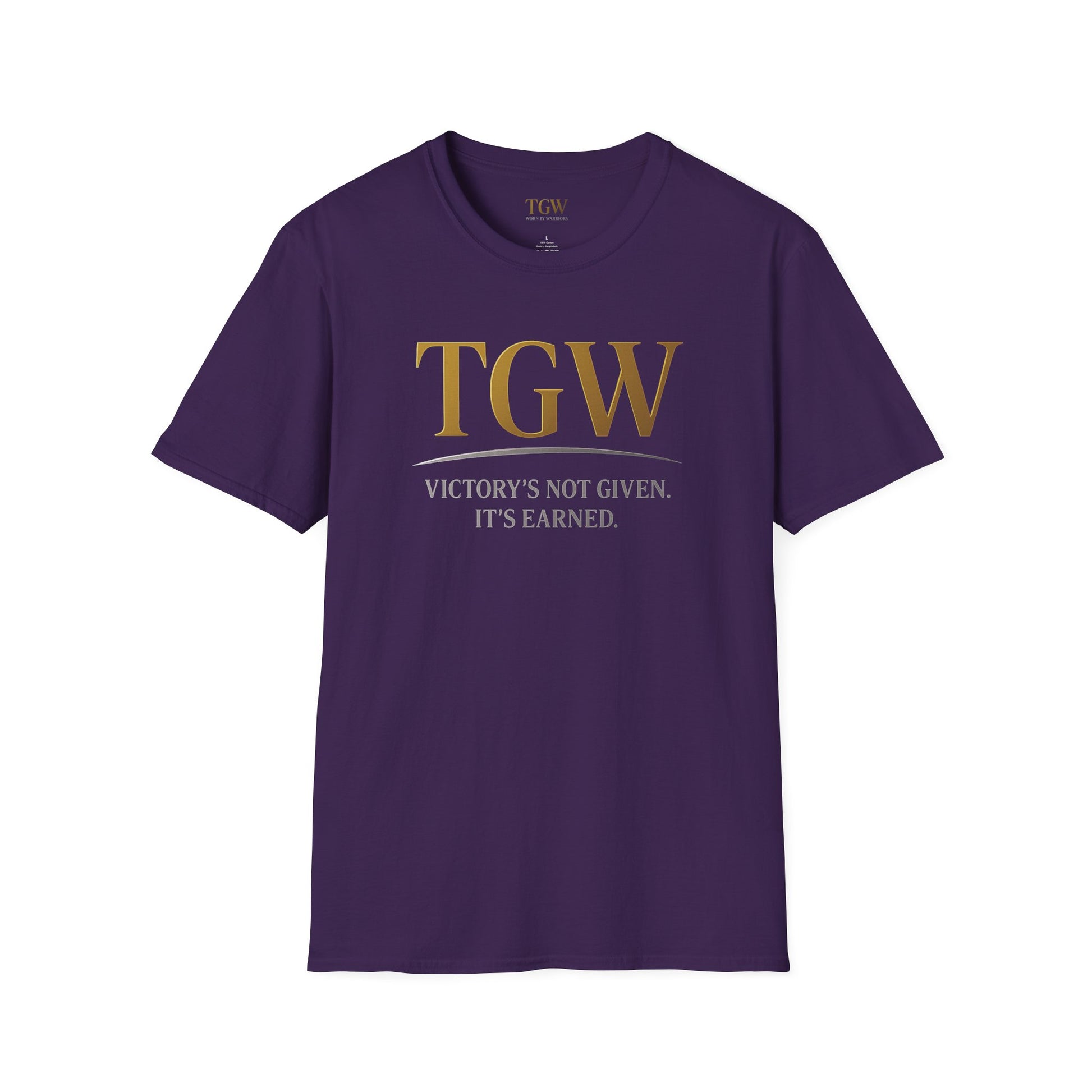 Victory Earned Unisex Softstyle T-Shirt | Motivational Tee, Inspirational Gift, Casual Wear, Empowering Apparel, Everyday Comfort