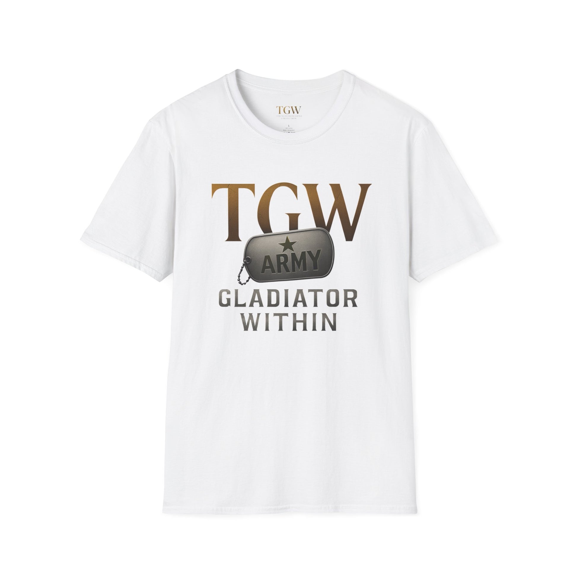 Gladiator Within T-Shirt, Unisex Army Tee, Motivational Gift, Fitness Apparel, Casual Wear, Workout Top, Inspirational Shirt
