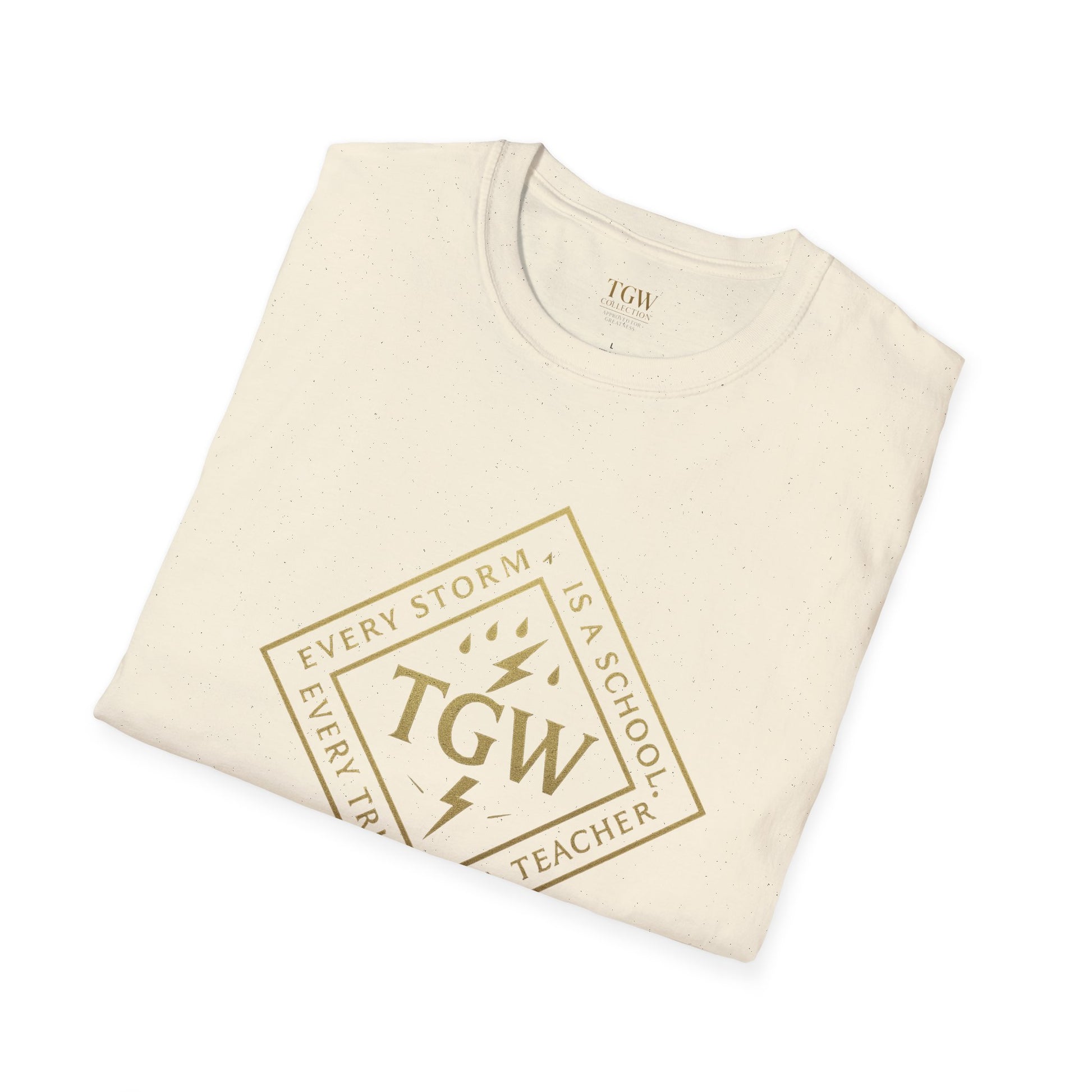 Graphic Tee with Lightning Design - Casual Trendy T-Shirt for Everyday Wear, Gifts, Occasions, Festivals