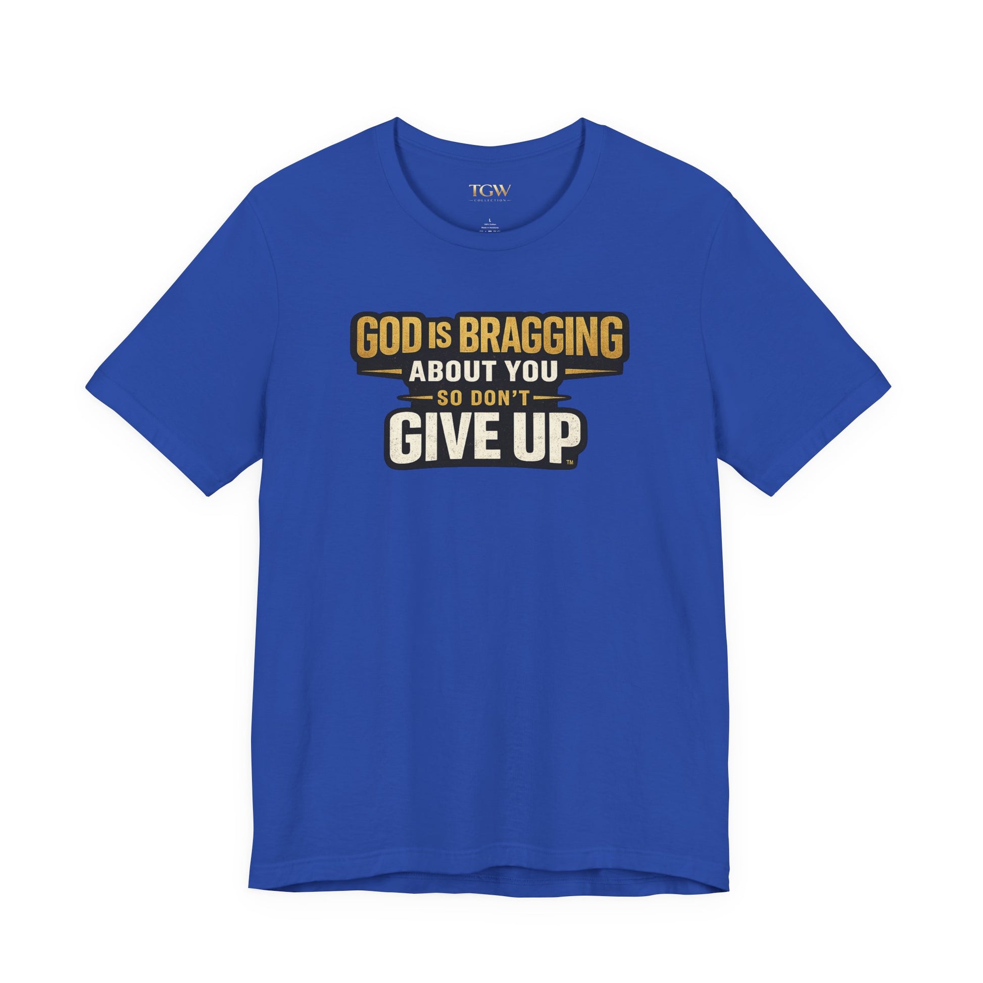 God is Bragging About You - Jersey Short Sleeve Tee