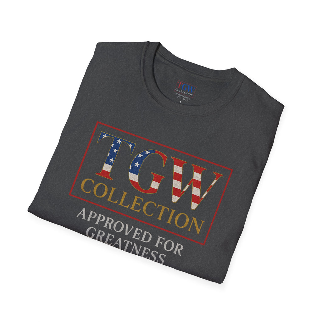 Soft style T-Shirt: TGW Collection, Approved for Greatness - Comfortable Apparel for Everyday, Gifts for Friends, USA Pride