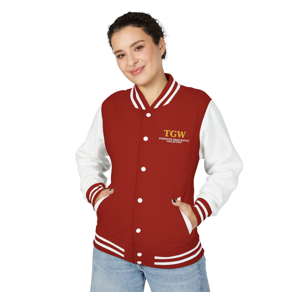 Women Heavyweight Letterman Jacket - Vintage Style Varsity Jacket for Everyday Wear, Sports Events, Graduation, Casual Outings, Team Spirit
