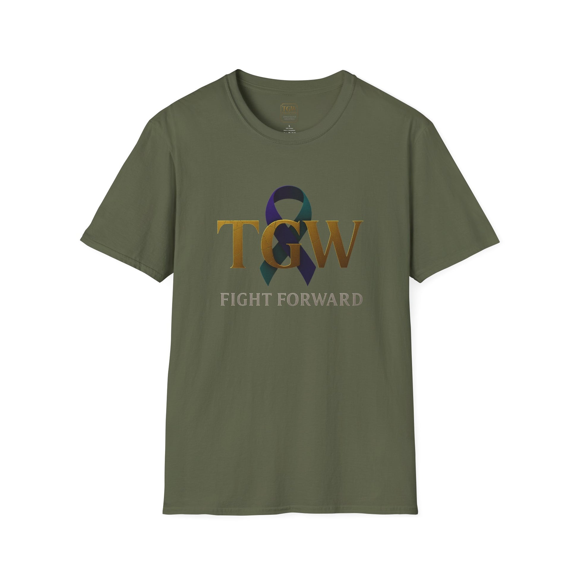 Inspirational T-Shirt, Fight Forward Awareness Tee, Supportive Gift, Casual Wear, Motivational Apparel