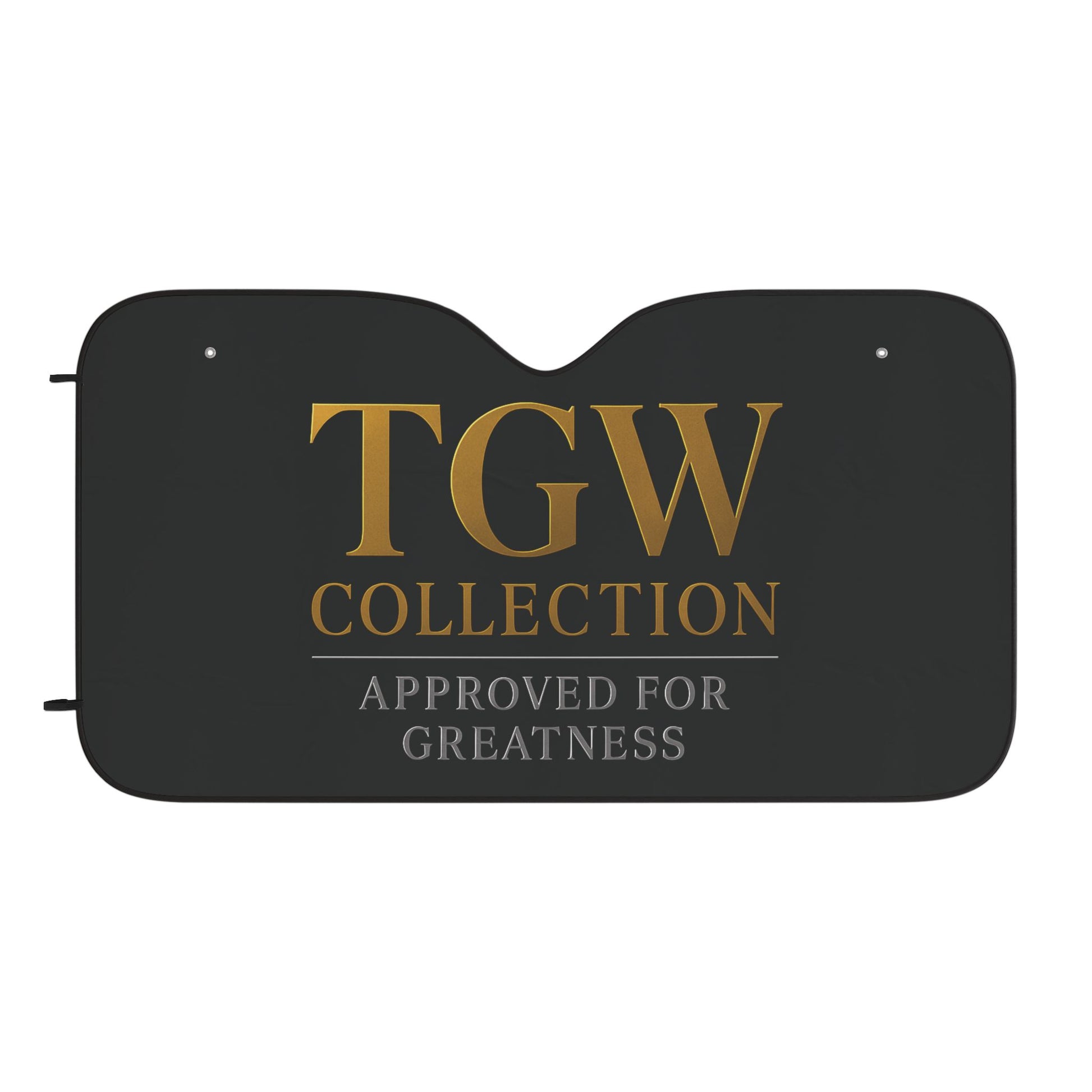 Car Sun Shades with Gold Text | Stylish Vehicle Protection, UV Blocker, Great for Summer, Gift for Car Lovers, Auto Accessories