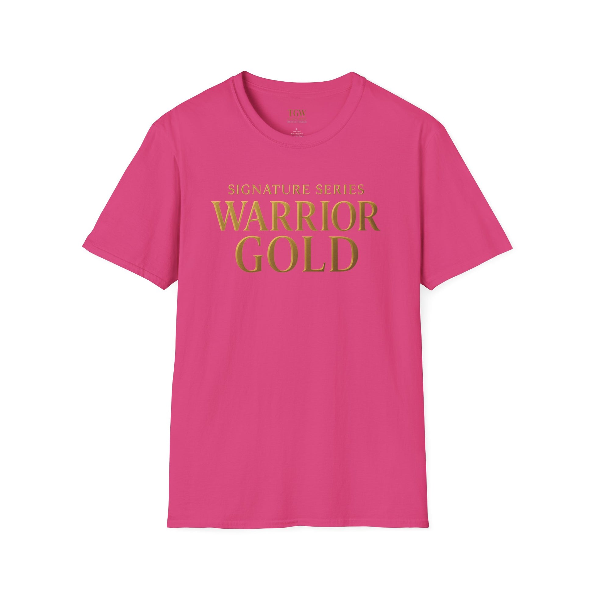 Warrior Gold Unisex Softstyle T-Shirt, Comfortable Tee, Motivational Apparel, Gift for Warriors, Casual Wear, Affirmation Shirt