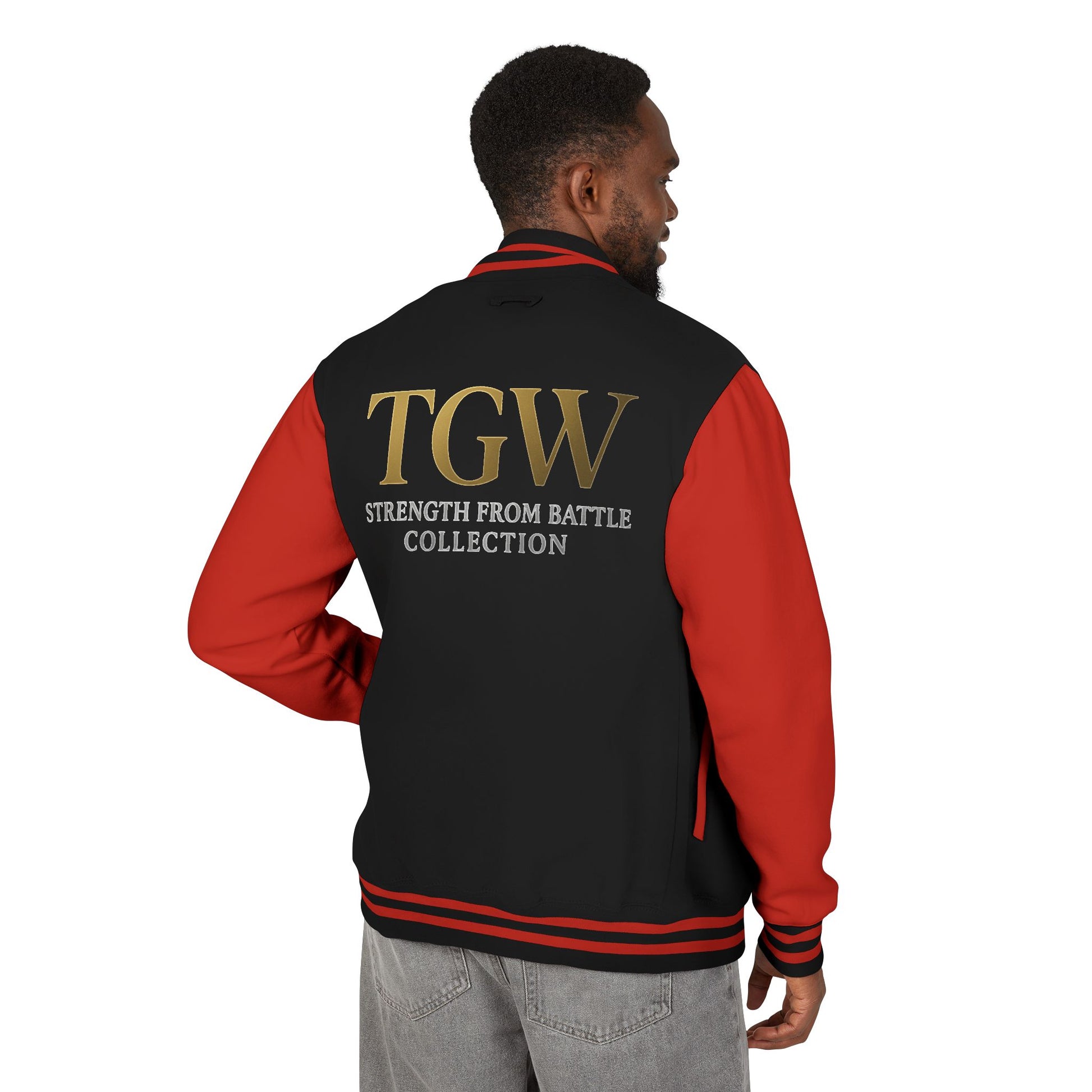 Men Heavyweight Letterman Jacket - Vintage Style Varsity Jacket for Everyday Wear, Sports Events, Graduation, Casual Outings, Team Spirit