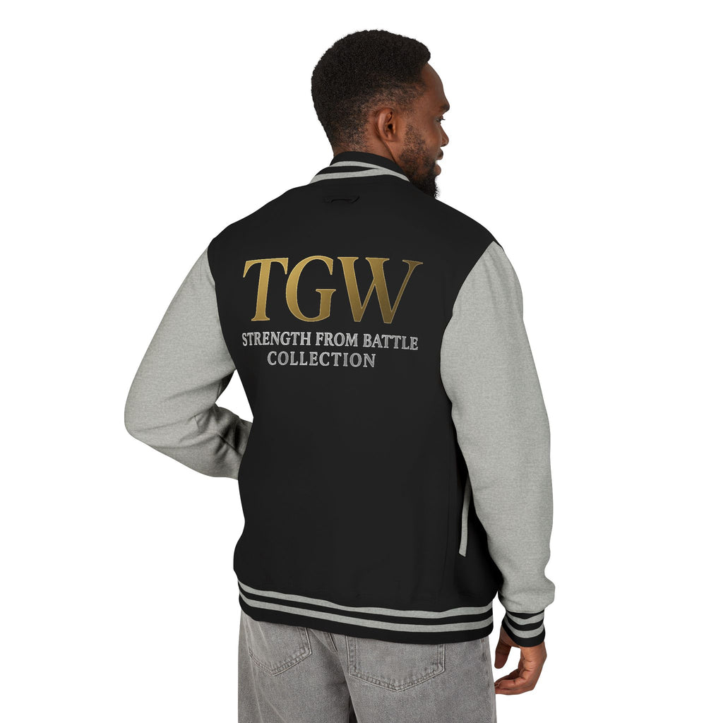 Men Heavyweight Letterman Jacket - Vintage Style Varsity Jacket for Everyday Wear, Sports Events, Graduation, Casual Outings, Team Spirit