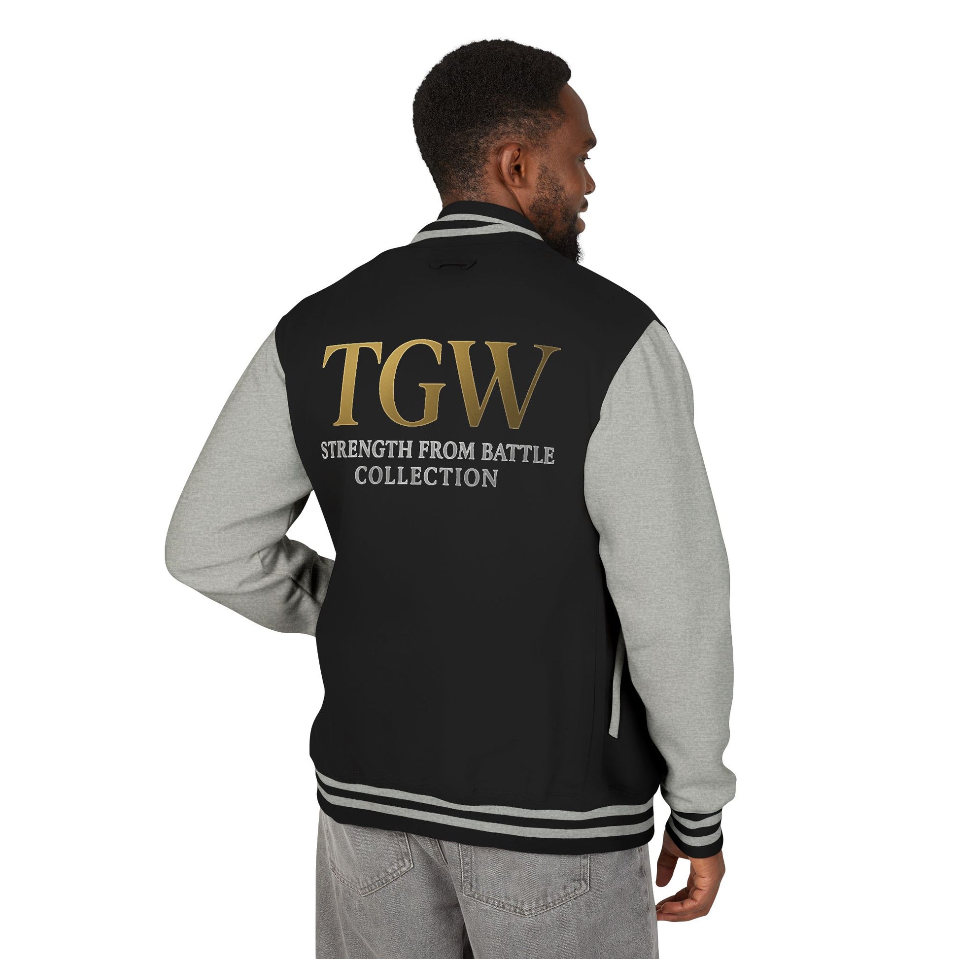 Men Heavyweight Letterman Jacket - Vintage Style Varsity Jacket for Everyday Wear, Sports Events, Graduation, Casual Outings, Team Spirit
