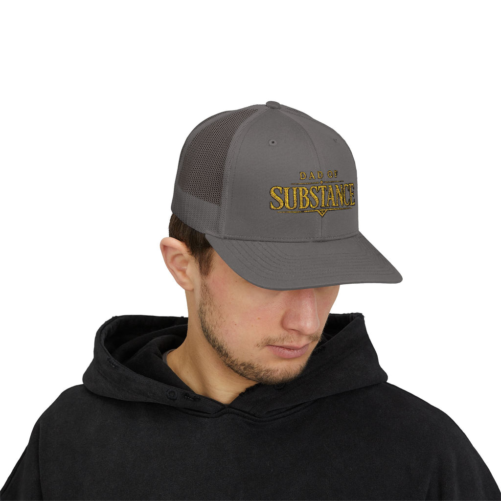 TGW COLLECTION TM - Dad of Substance Snapback Trucker Cap