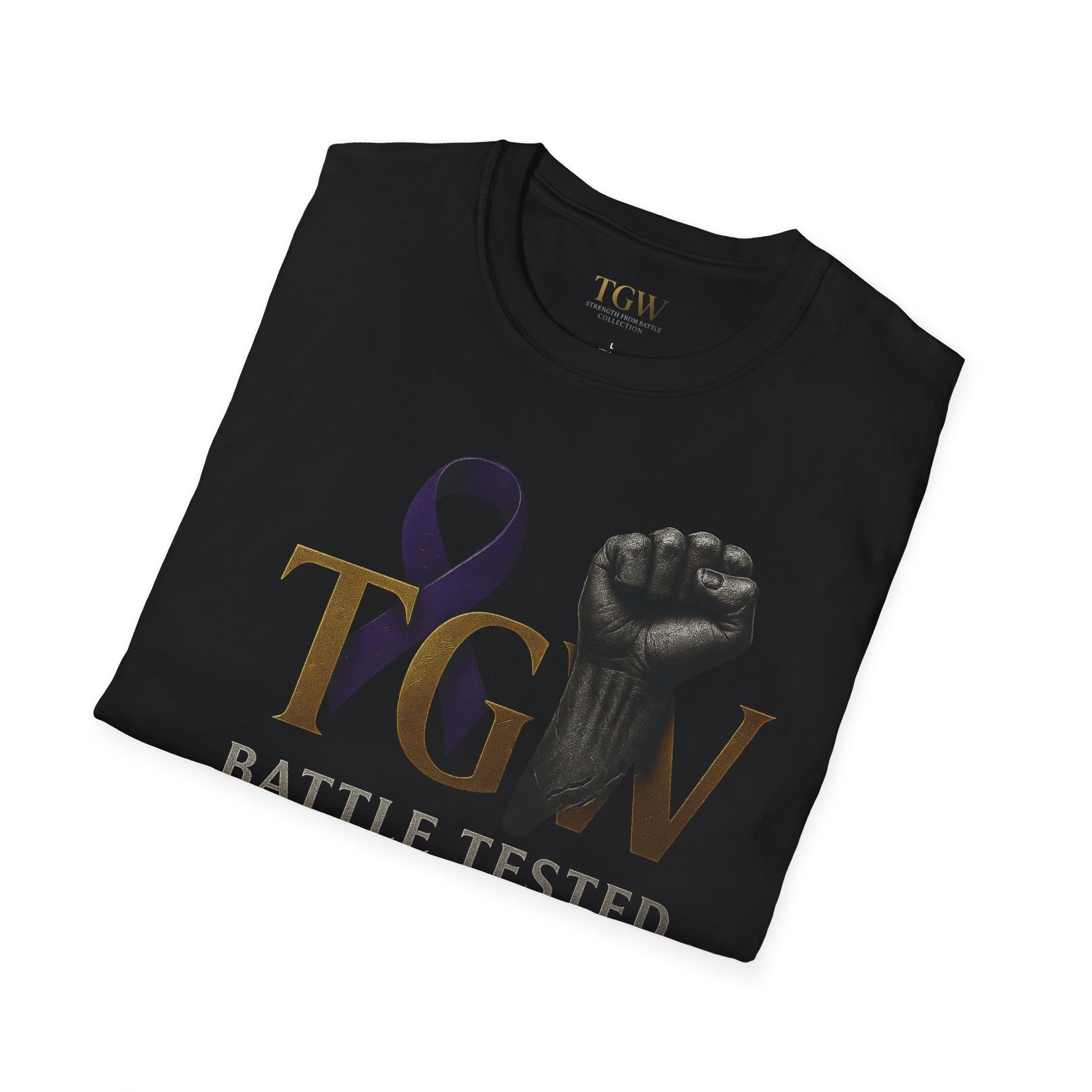 Men Empowerment Graphic Tee - Soft style T-Shirt, Battle Tested Shirt, Motivational Gift, Activism Apparel, Everyday Wear, Gift for Heroes