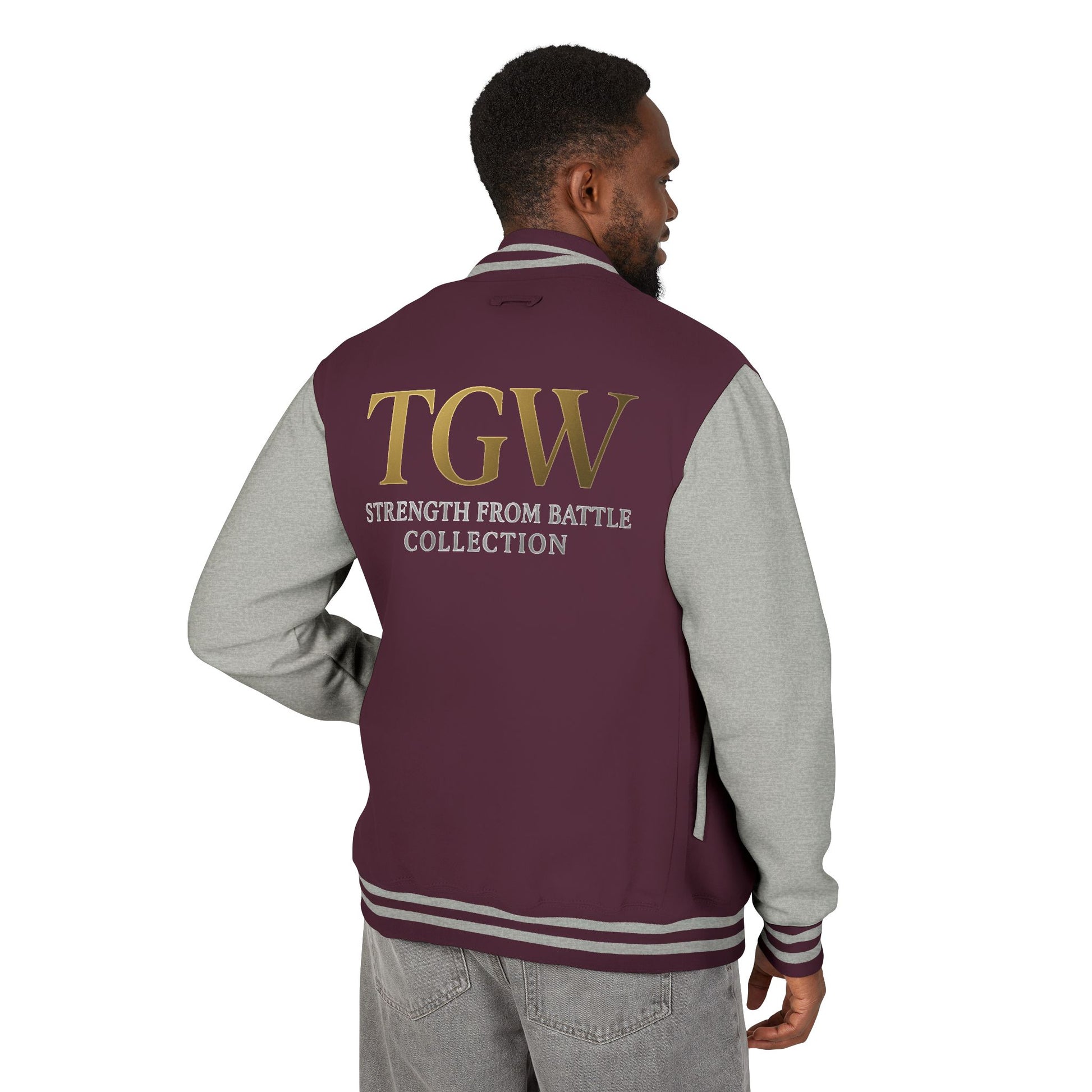 Men Heavyweight Letterman Jacket - Vintage Style Varsity Jacket for Everyday Wear, Sports Events, Graduation, Casual Outings, Team Spirit