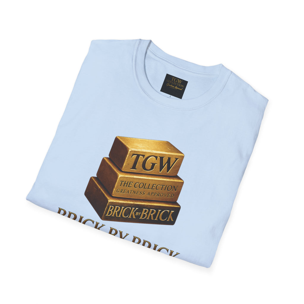 Brick by Brick T-Shirt — You Must Build Your Own Future  Motivational Tee